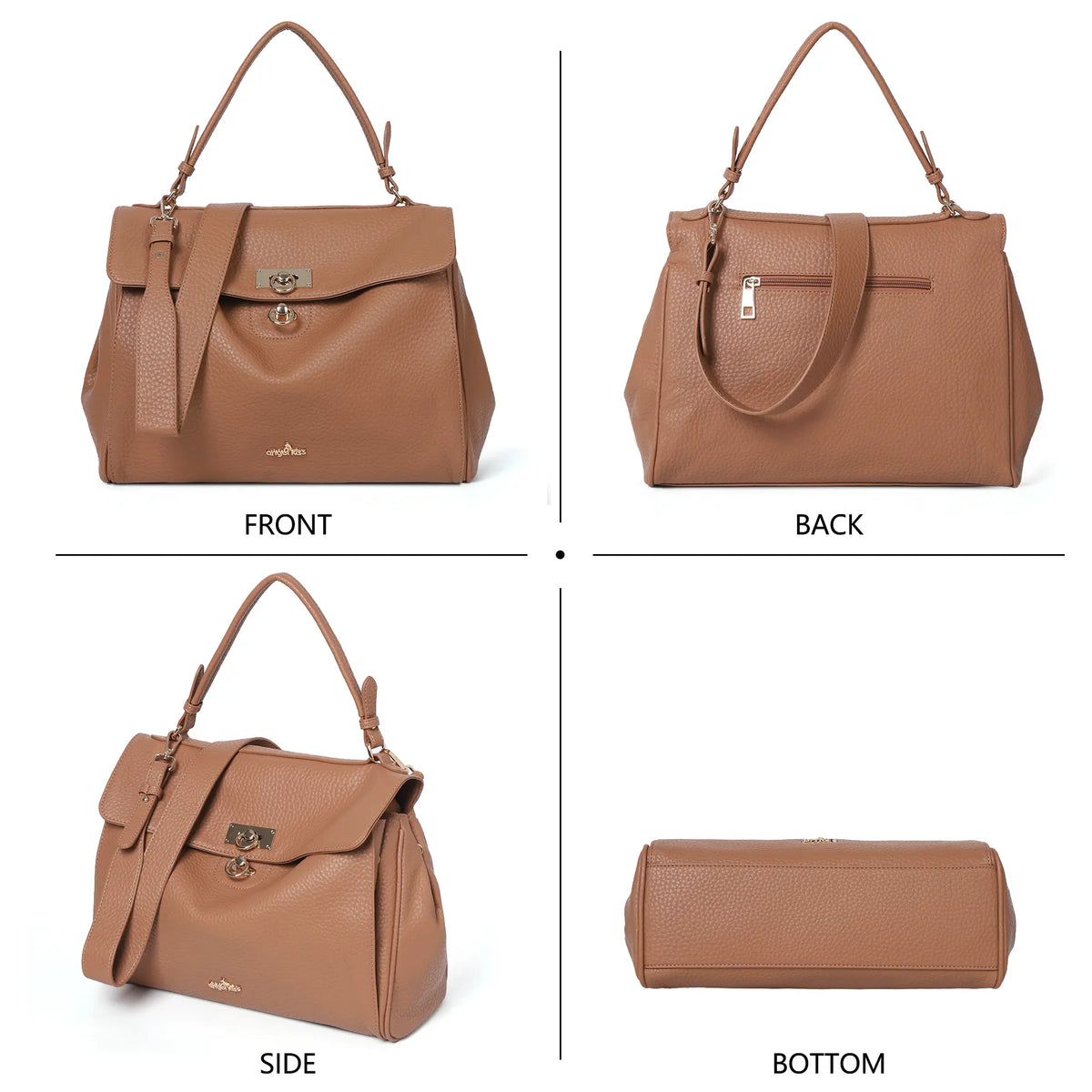 Angelkiss Elegant Urban Tote | Leather Shoulder Bag for Women