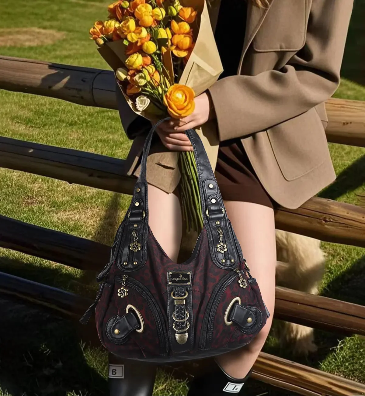 Refined Faux Leather Tote · Minimal Flowing Design