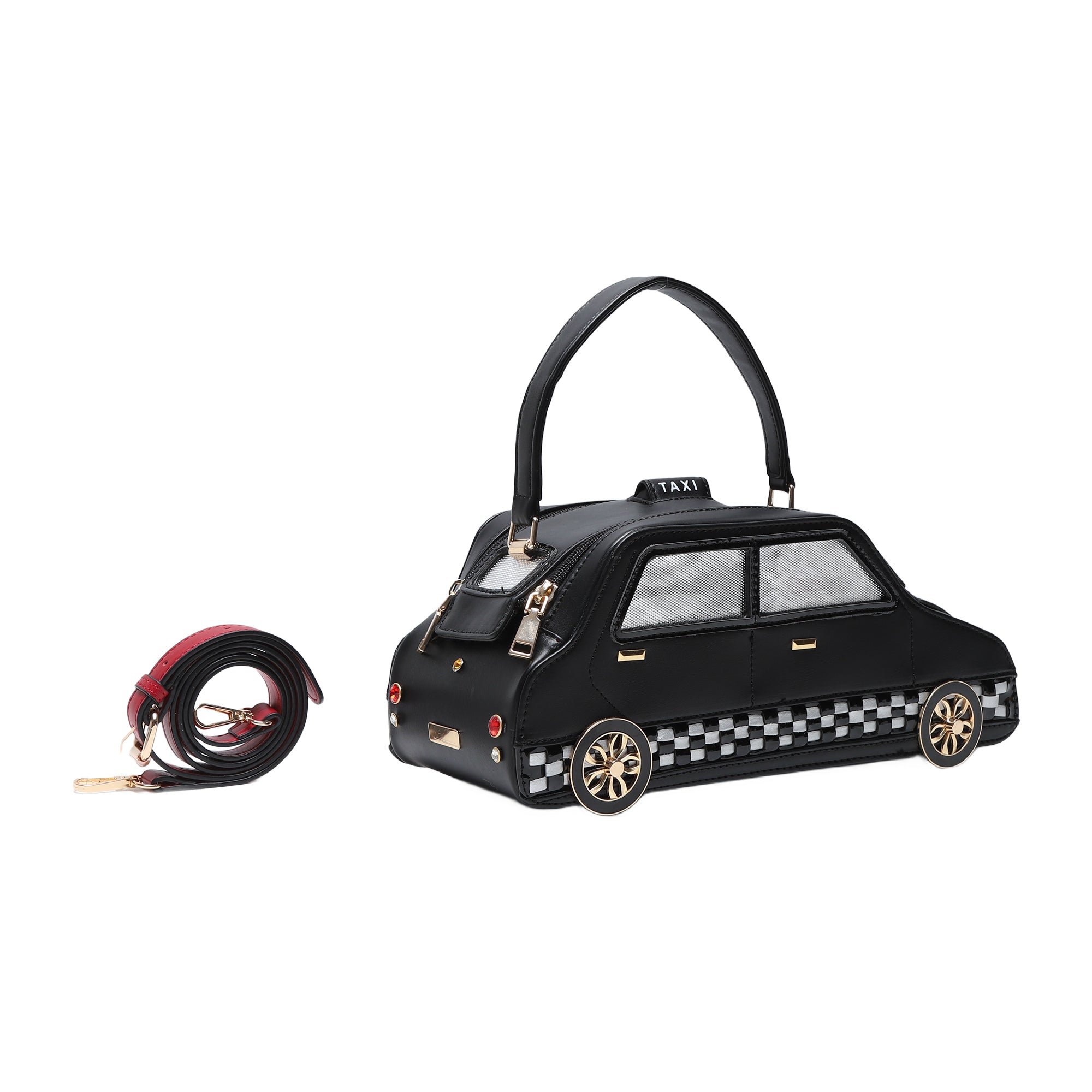 Unique Taxi Multi-functional Adjustable Crossbody Bag