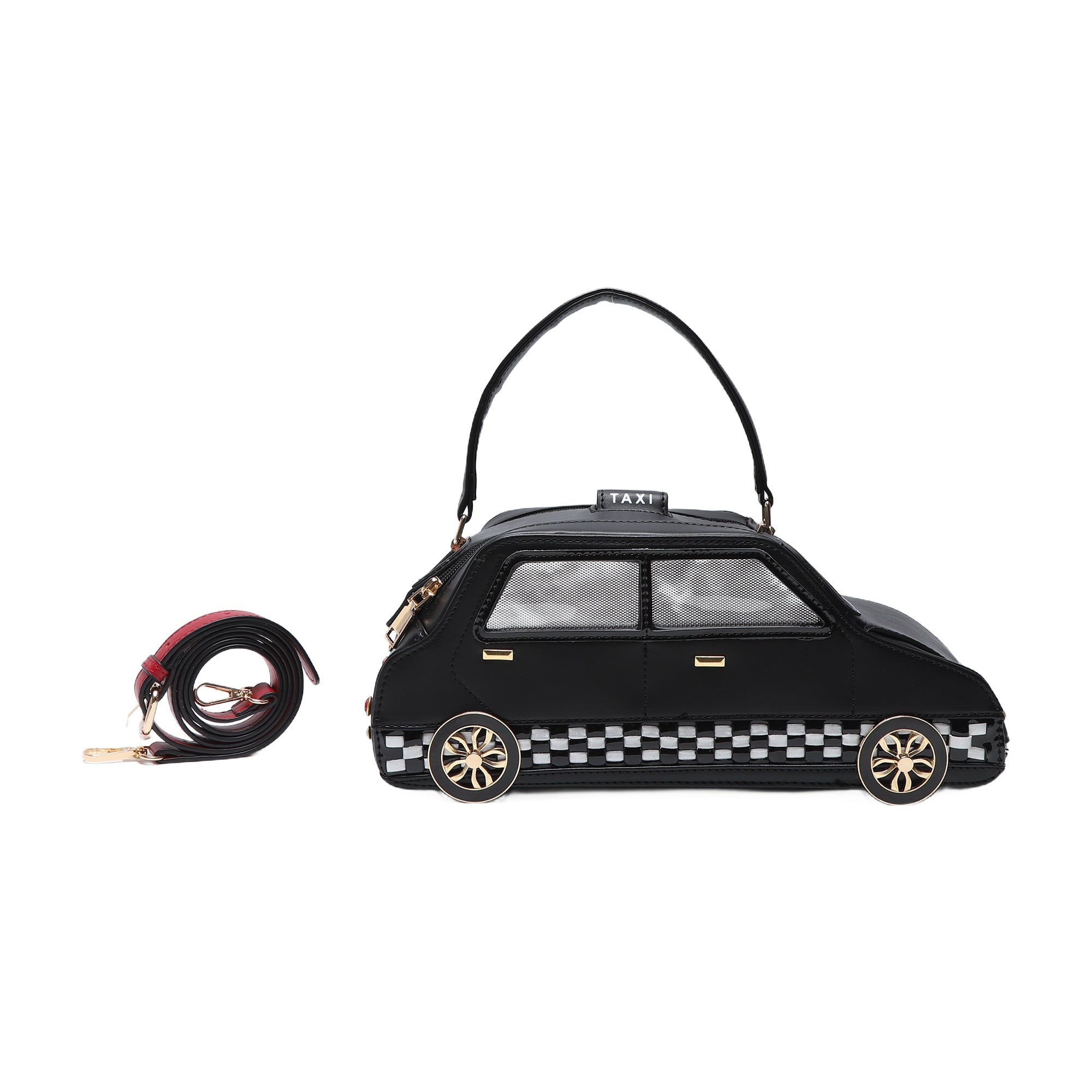 Unique Taxi Multi-functional Adjustable Crossbody Bag