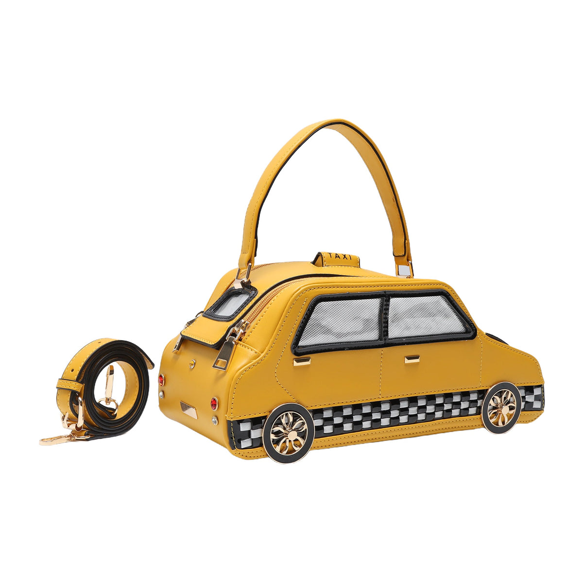 Unique Taxi Multi-functional Adjustable Crossbody Bag
