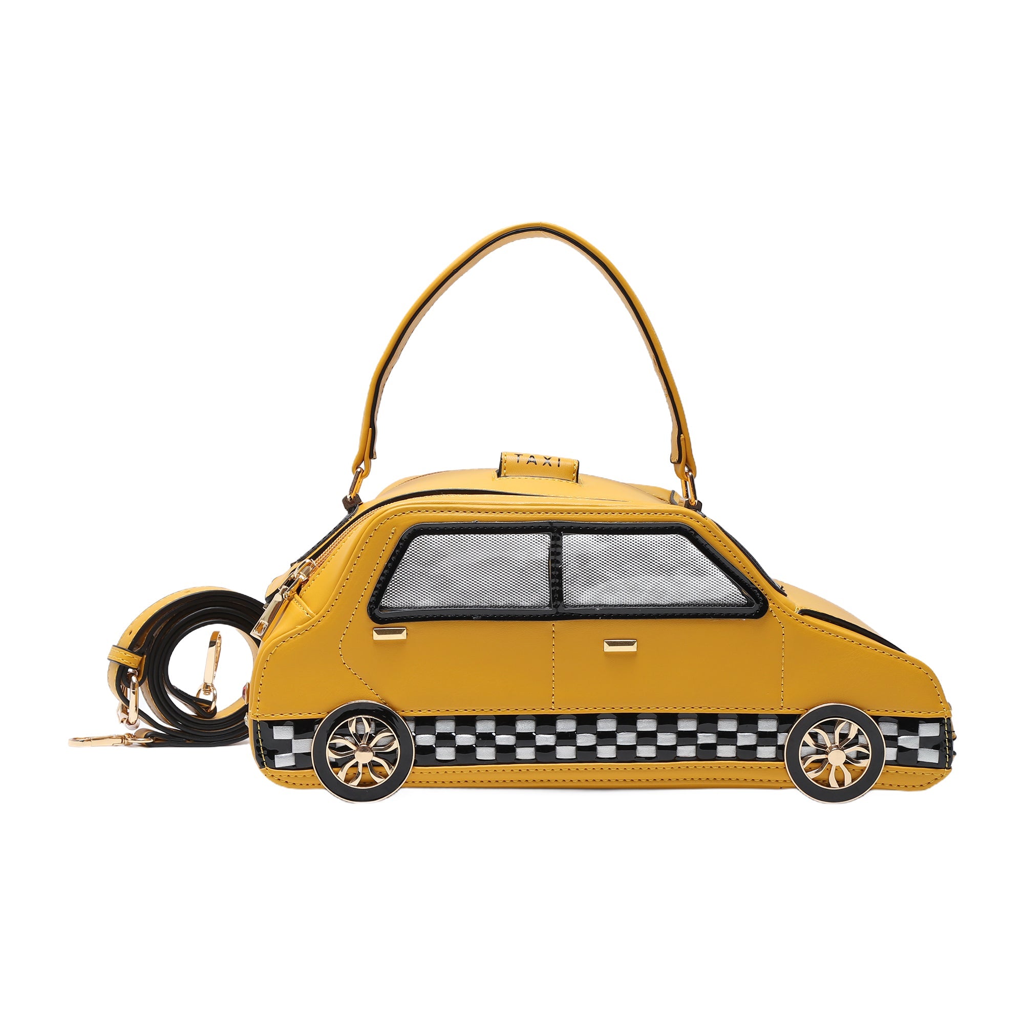 Unique Taxi Multi-functional Adjustable Crossbody Bag