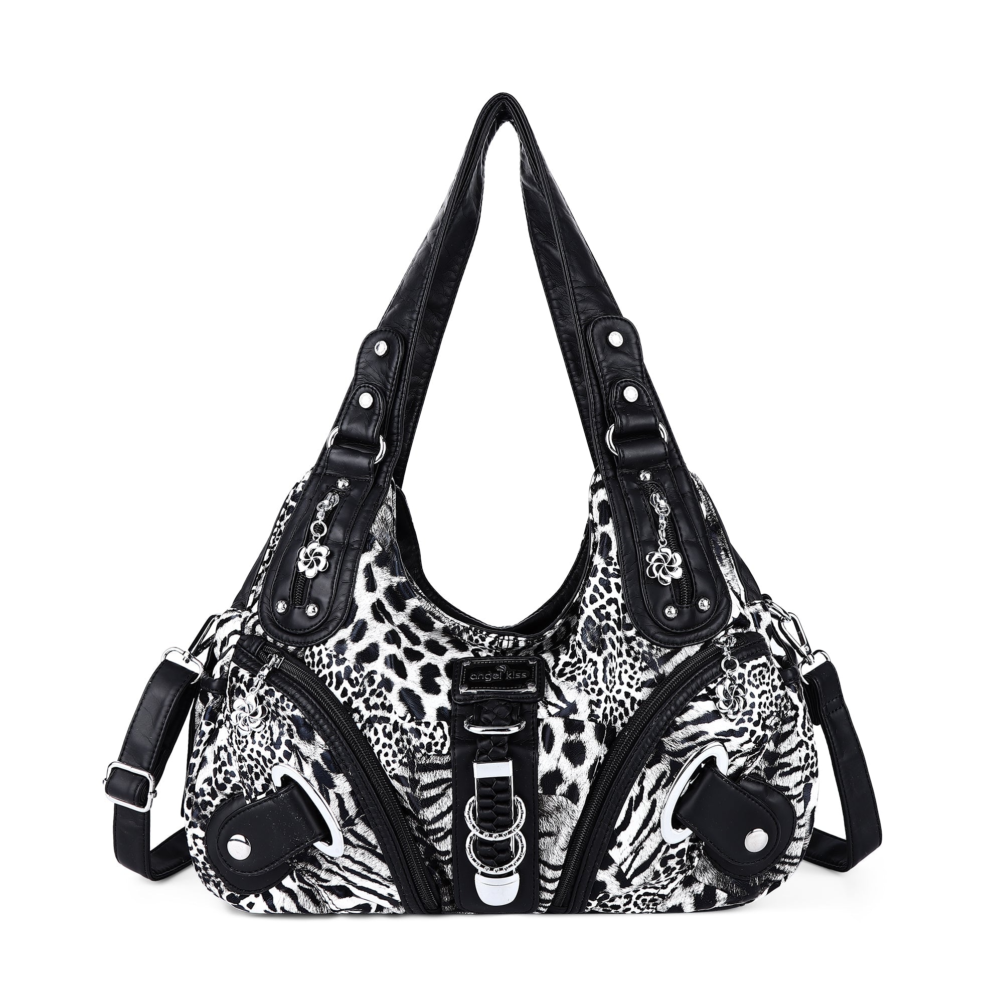 Large Capacity Multi-Functional Leopard Print Shoulder Bag