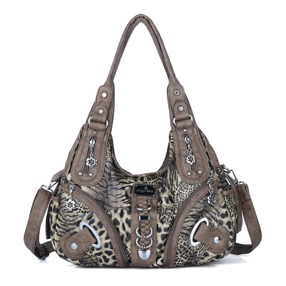 Large Capacity Multi-Functional Leopard Print Shoulder Bag