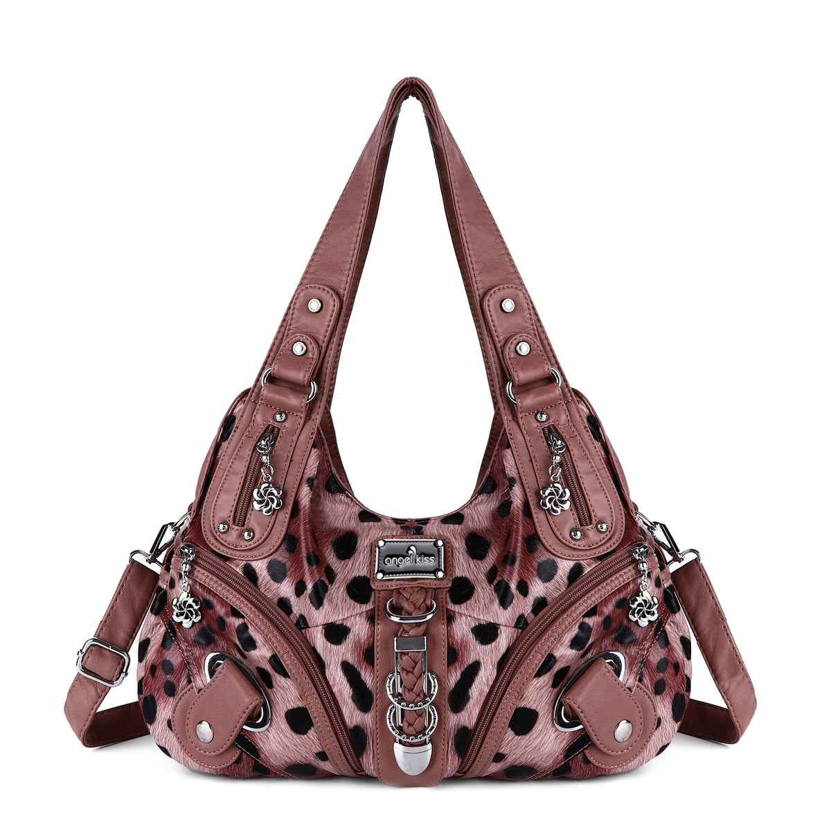 Large Capacity Multi-Functional Leopard Print Shoulder Bag