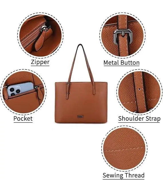 LadyBriefcase Hobo Tote Purse & Shoulder Handbag