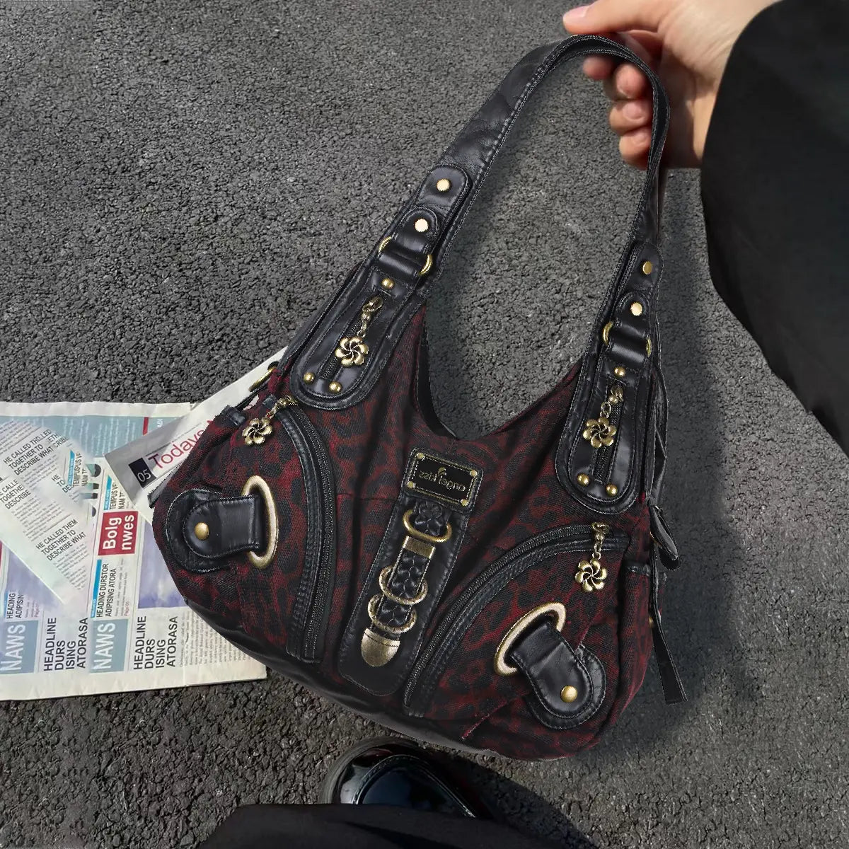 Refined Faux Leather Tote · Minimal Flowing Design