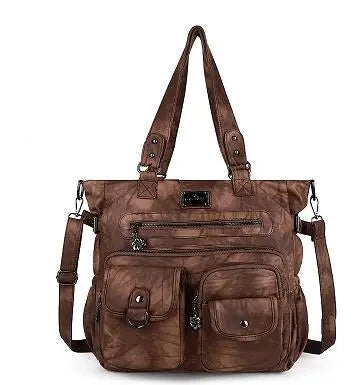 Large Muti-Pocket Women Tie-Dye Hobo Shoulder Bag