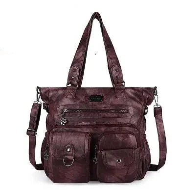 Large Muti-Pocket Women Tie-Dye Hobo Shoulder Bag
