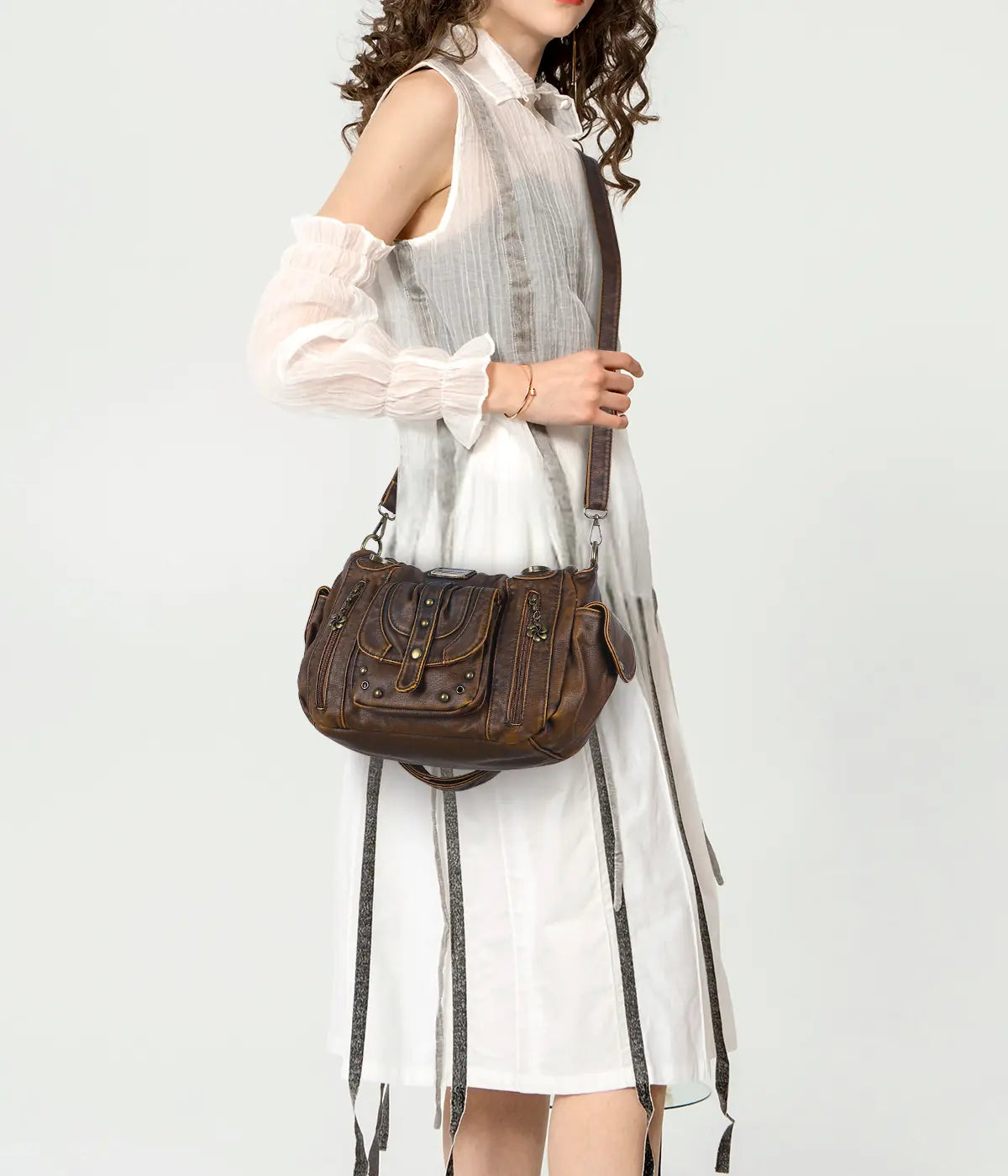 Vintage Luxe Relaxed-Shape Hobo Handbags