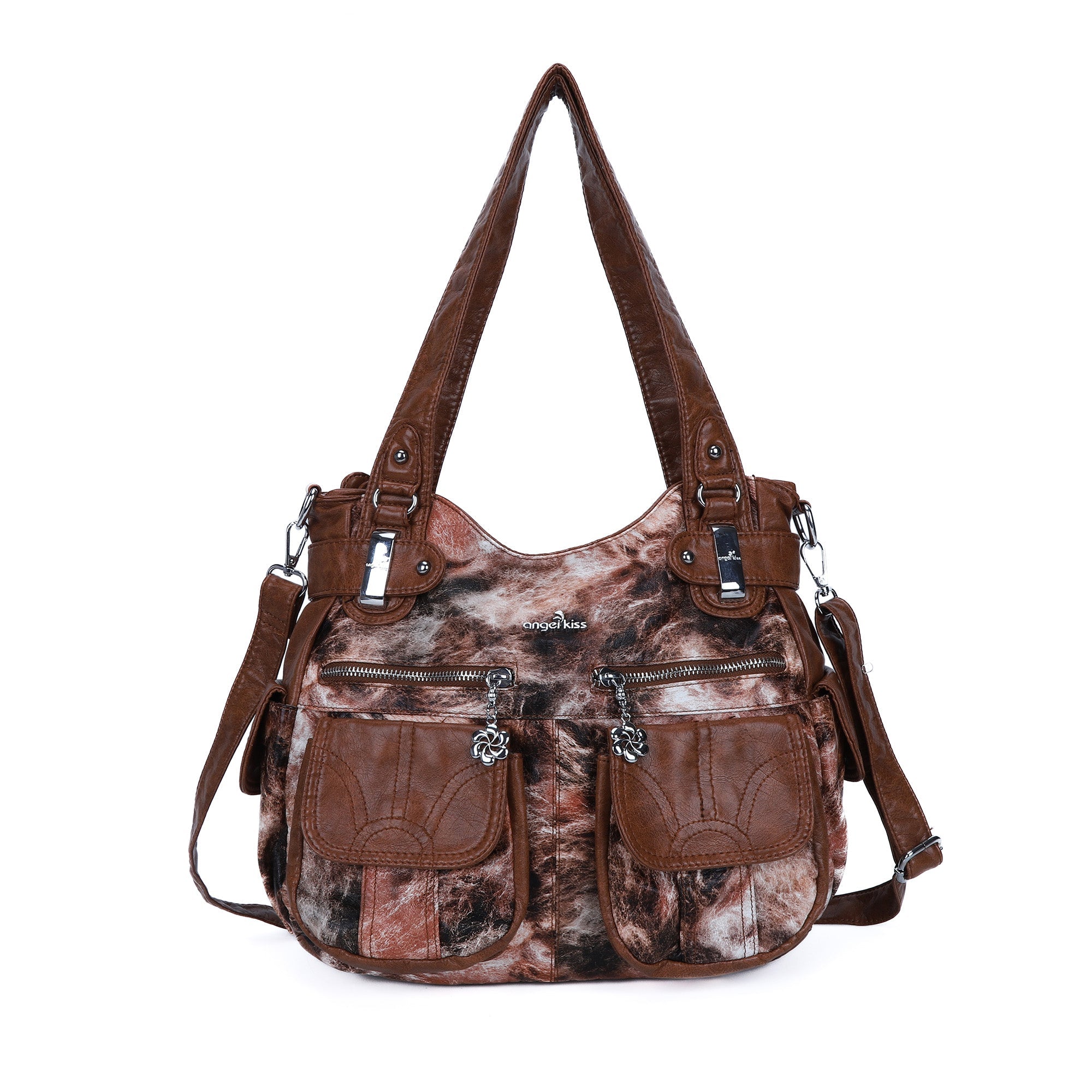 Handmade tie dye creative large capacity Hobo Bag | Angelkiss Bag