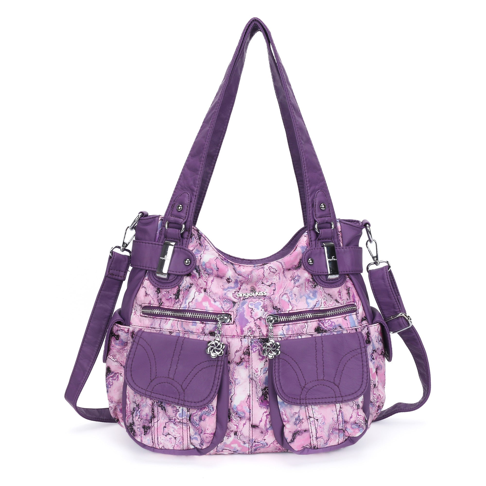Handmade tie dye creative large capacity Hobo Bag | Angelkiss Bag