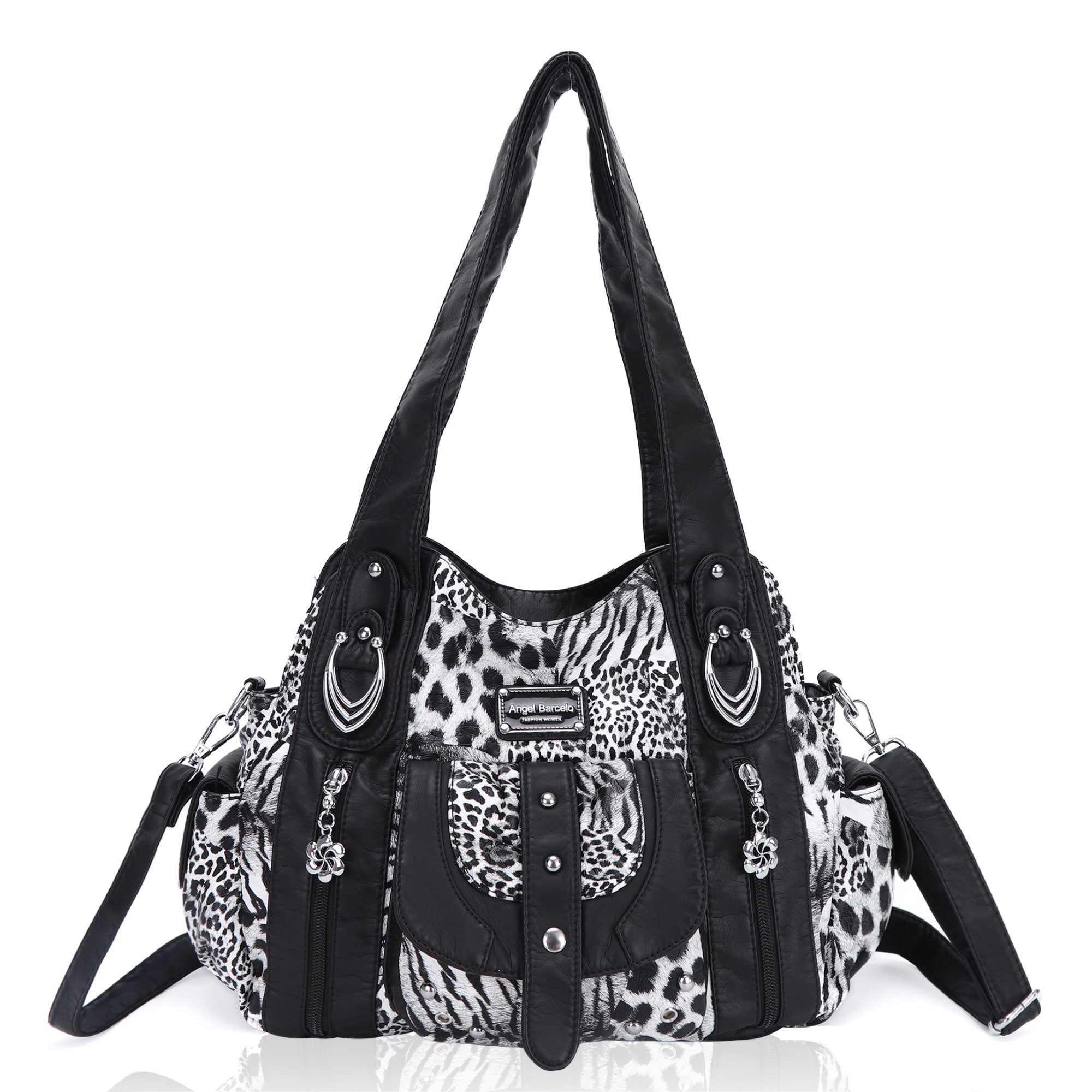 Retro Leopard Print Spacious Wandering Tote Bag