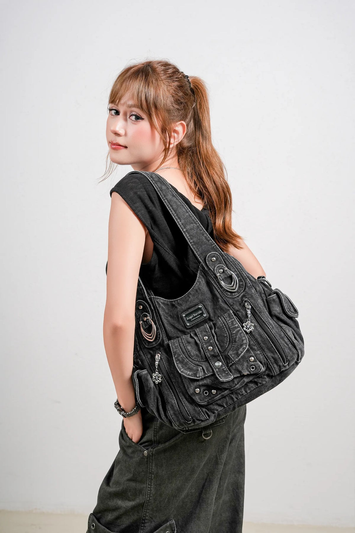Vintage Luxe Relaxed-Shape Hobo Handbags