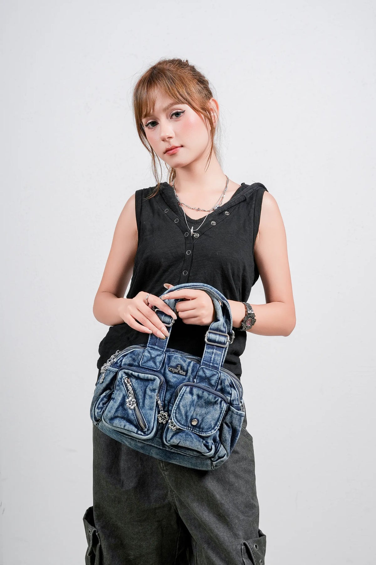 Vintage Green Handbag & Wallet Set|Large Capacity Tote for Women