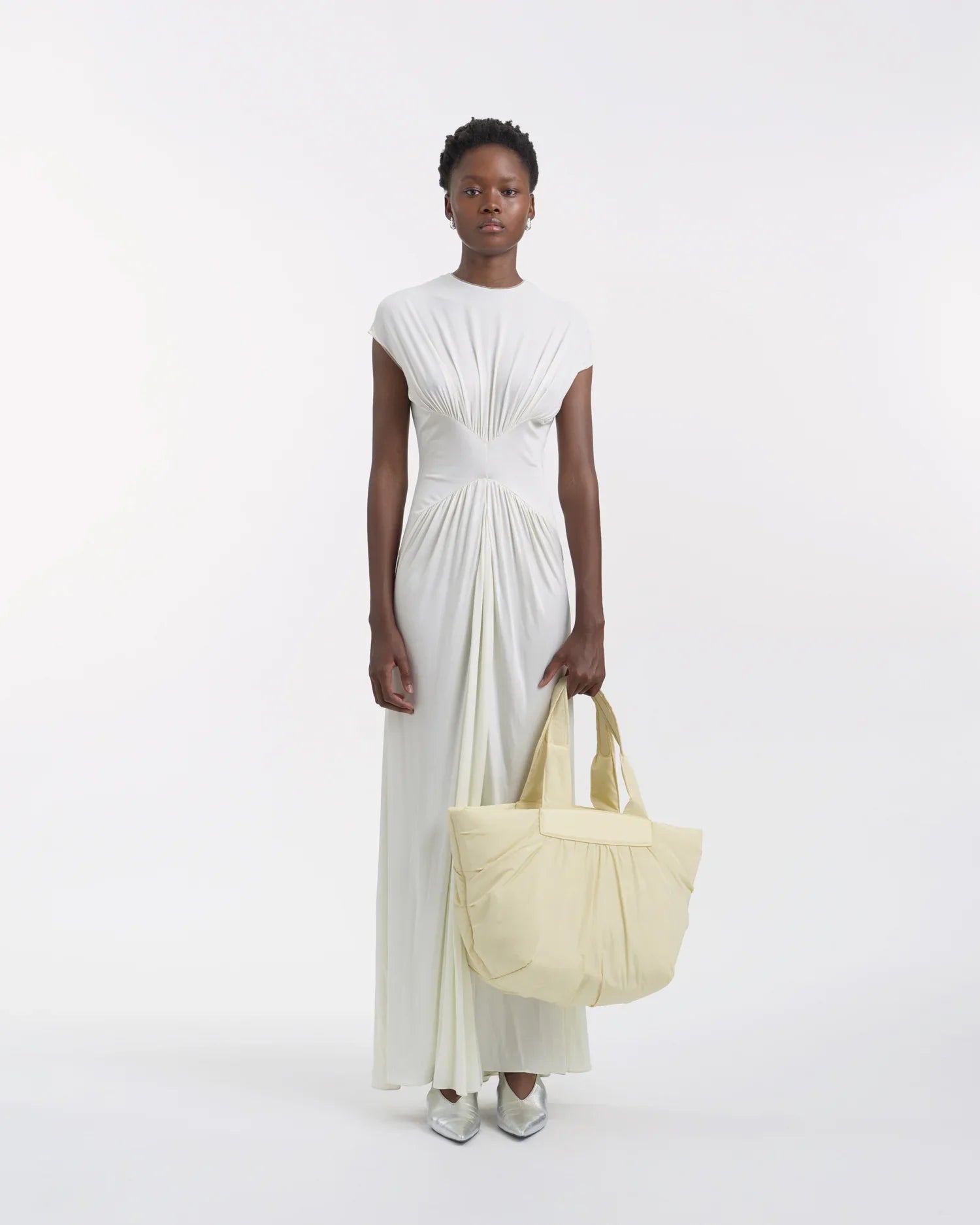Galvan x Vee Caba Tote Medium Buttermilk