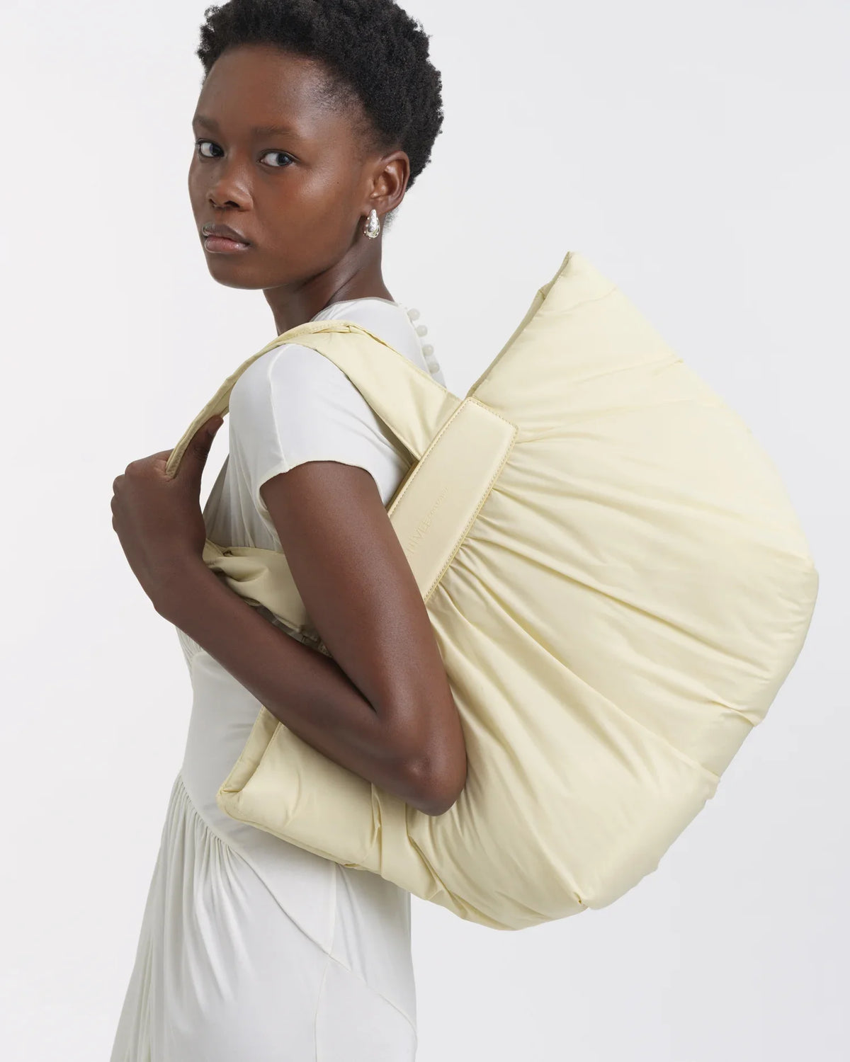Galvan x Vee Caba Tote Medium Buttermilk