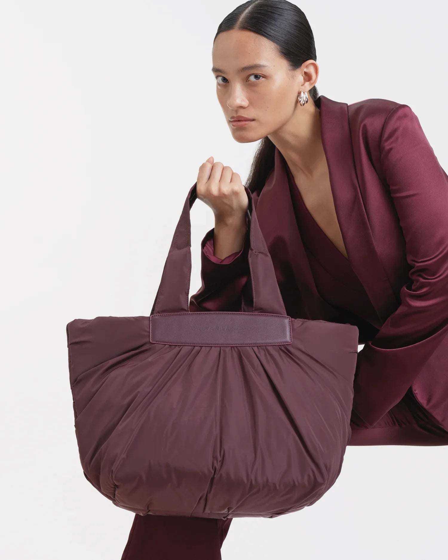 GALVAN x VEE Caba Tote Medium Mahogany