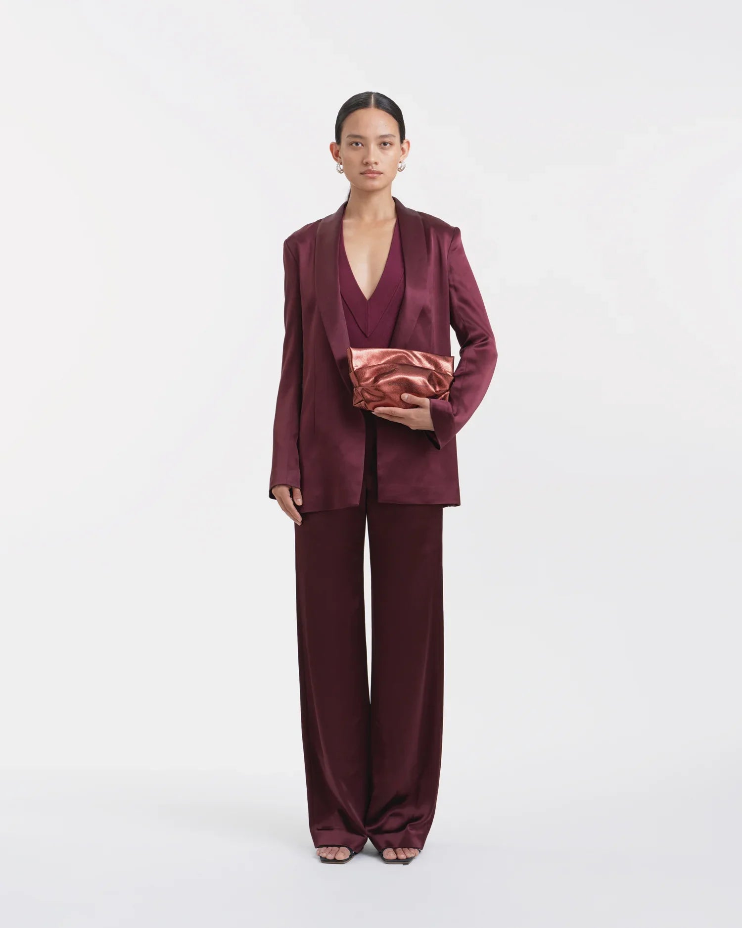 GALVAN x VEE Evening Clutch Mahogany Metallic