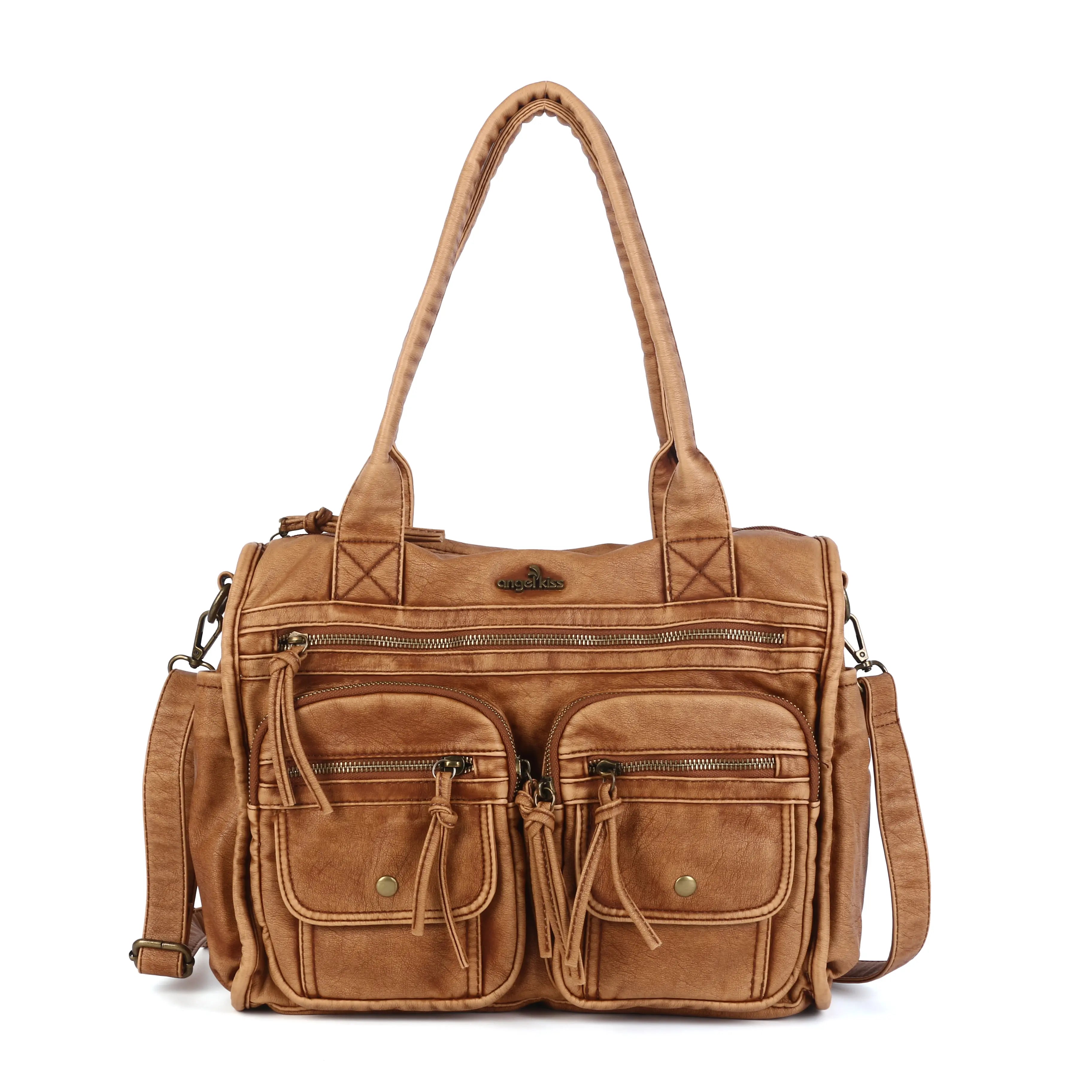 Work Handbag Backpack - PU Leather Laptop Bag for Women