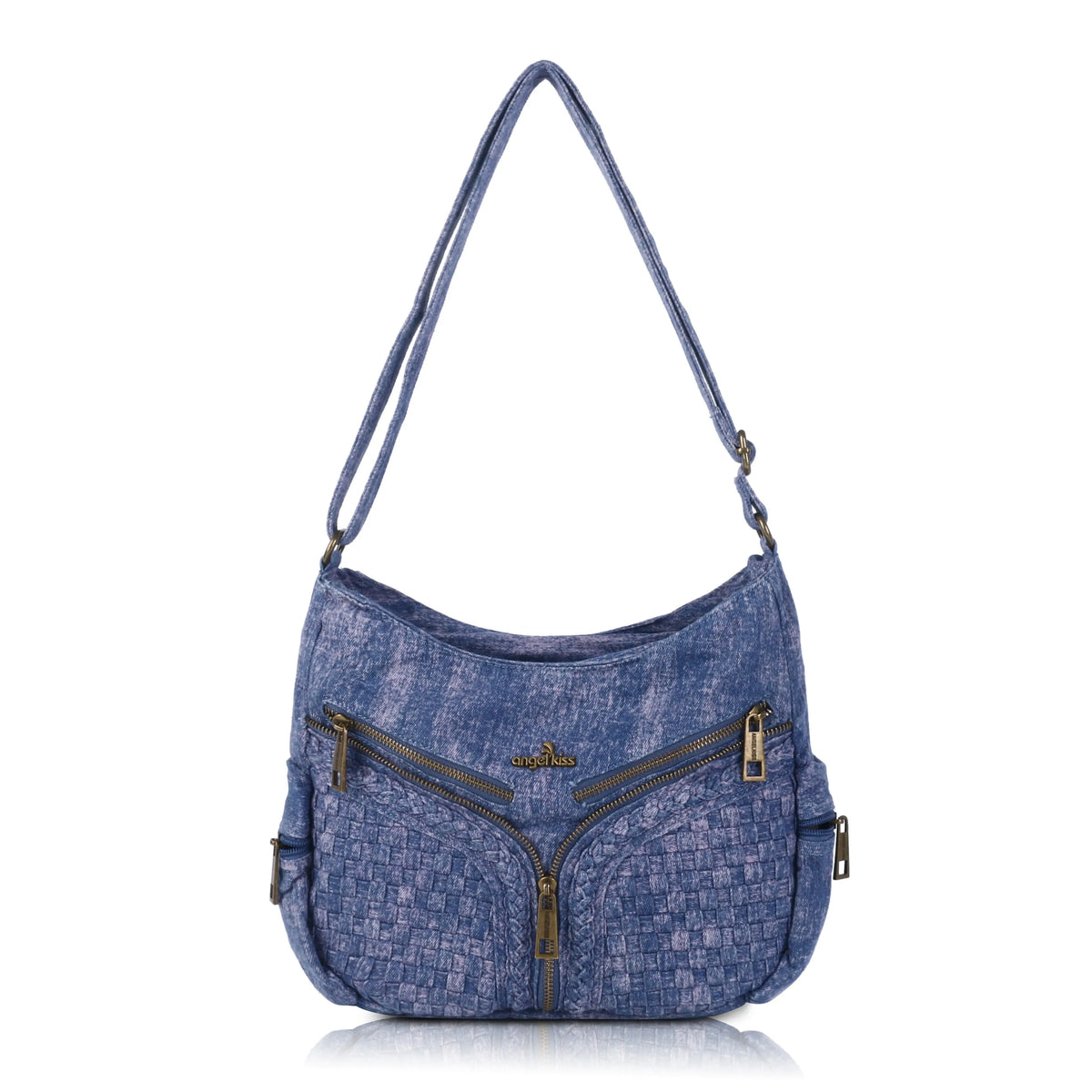 Large Size Street-Style Vintage Washed Denim Bag for Women
