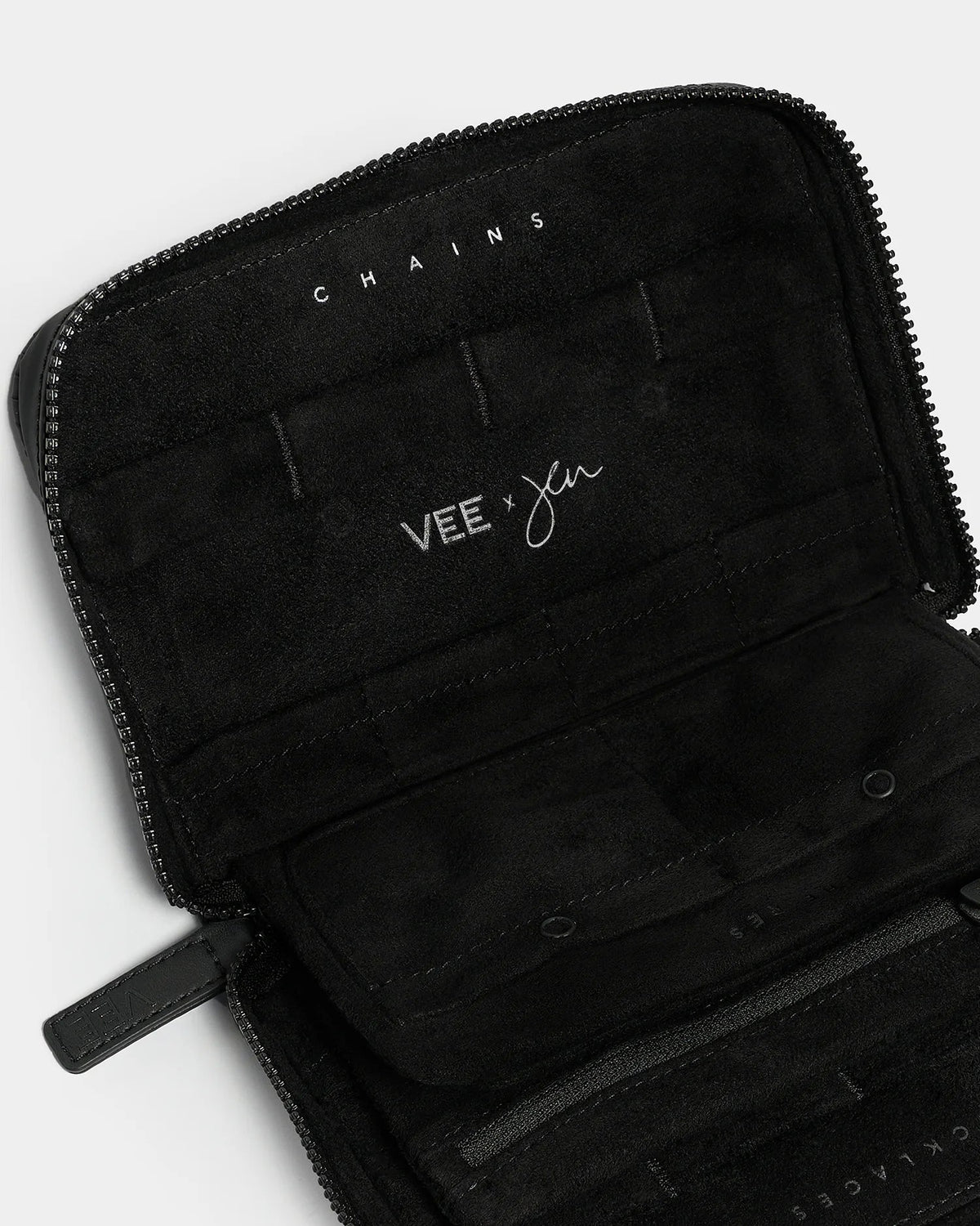 VEE x Jennifer Meyer Jewelry Case Black
