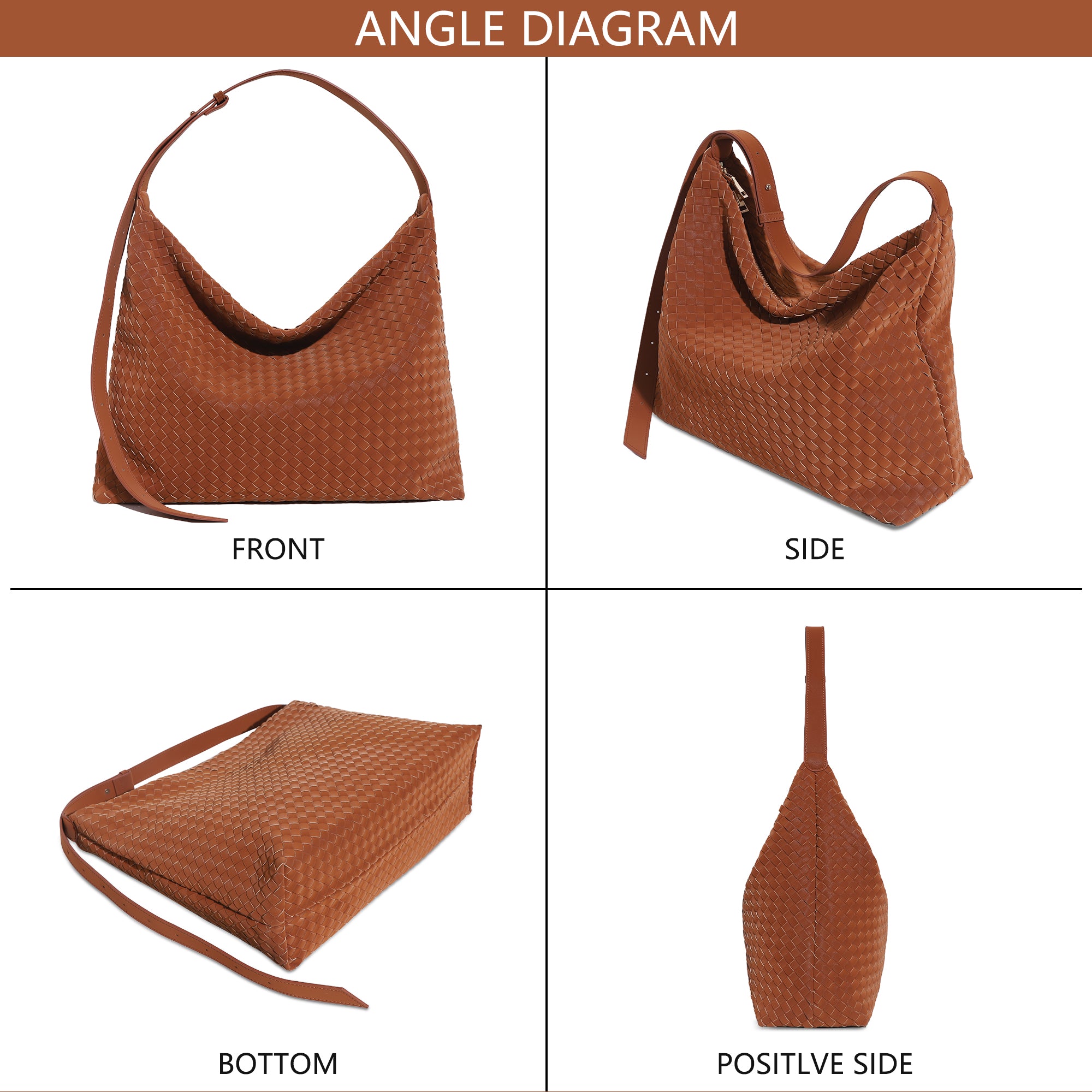 Angel Kiss vintage woven bag women's tote bag