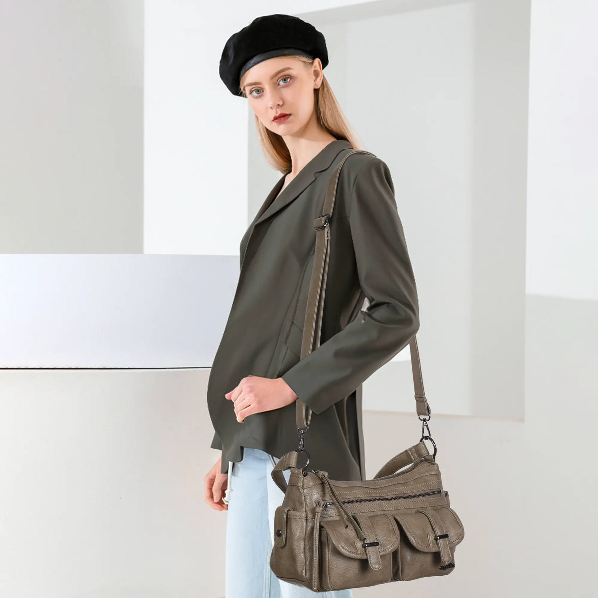 Simple personality crossbody purse shoulder bag handbags