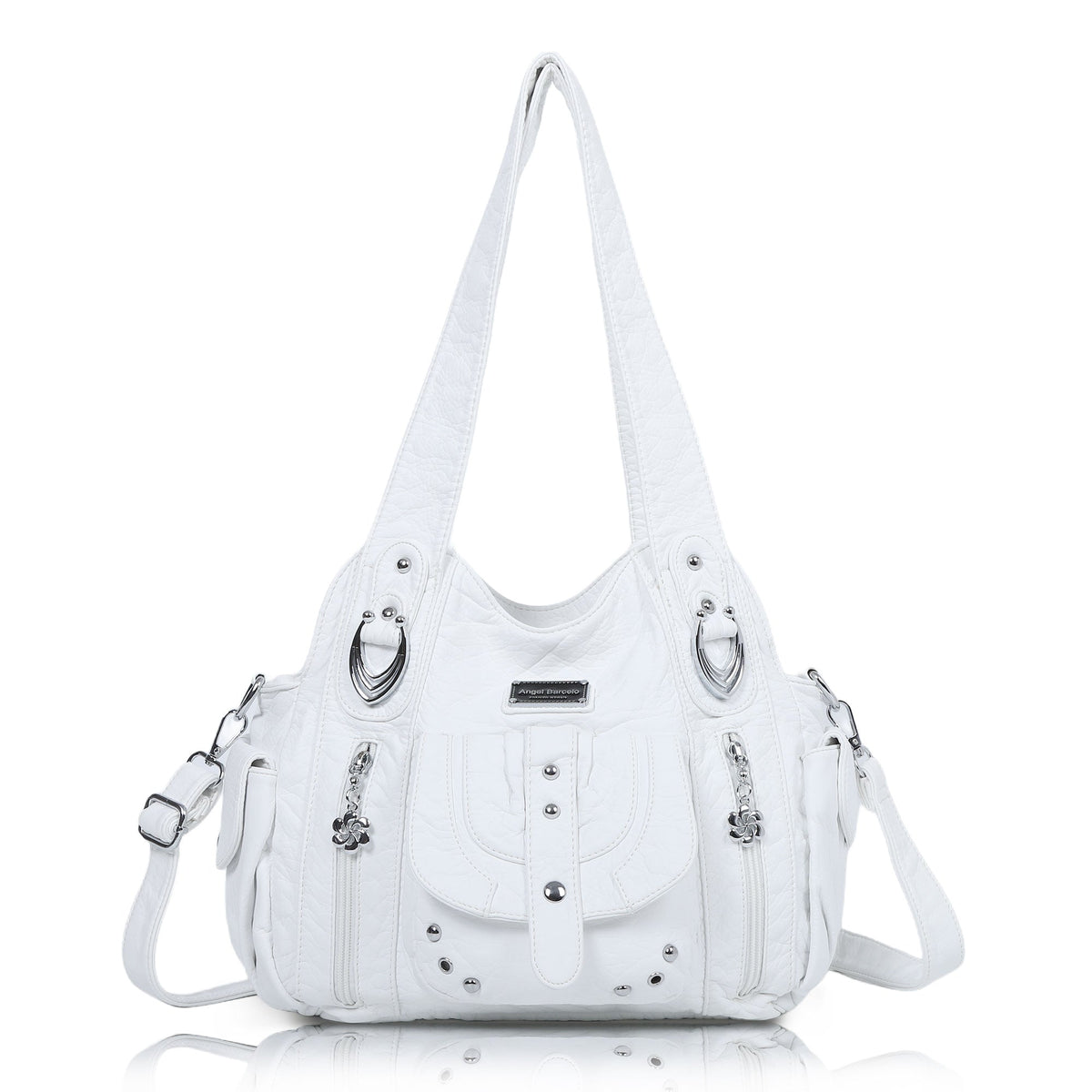 Tote Retro Solid Color Spacious Unique Texture Wandering Bag