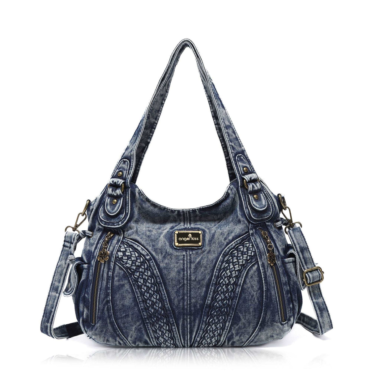 Y2K Leopard Patchwork Hobo Shoulder Bag