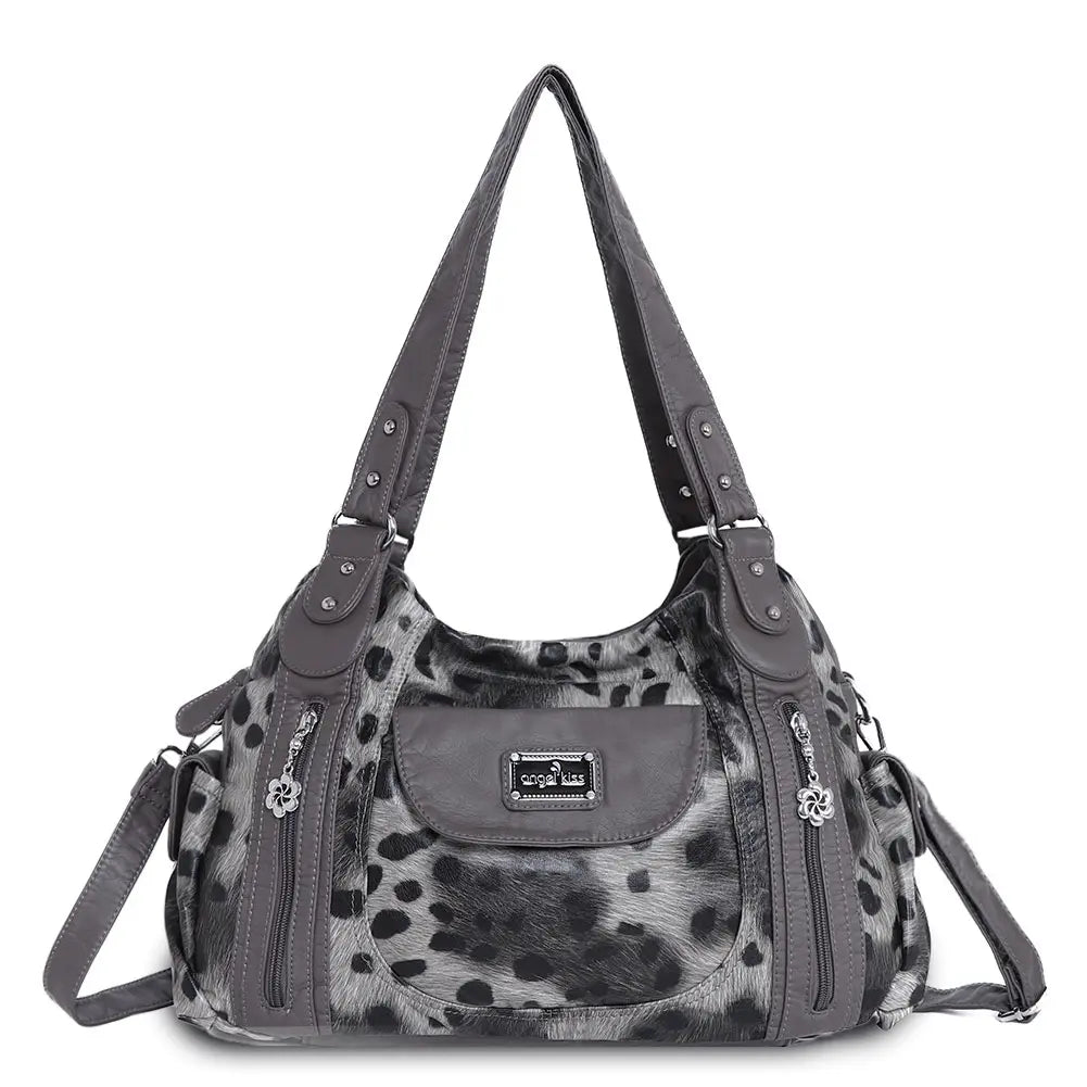 Women Handbag With High Quality Washed PU Multi-function Bag