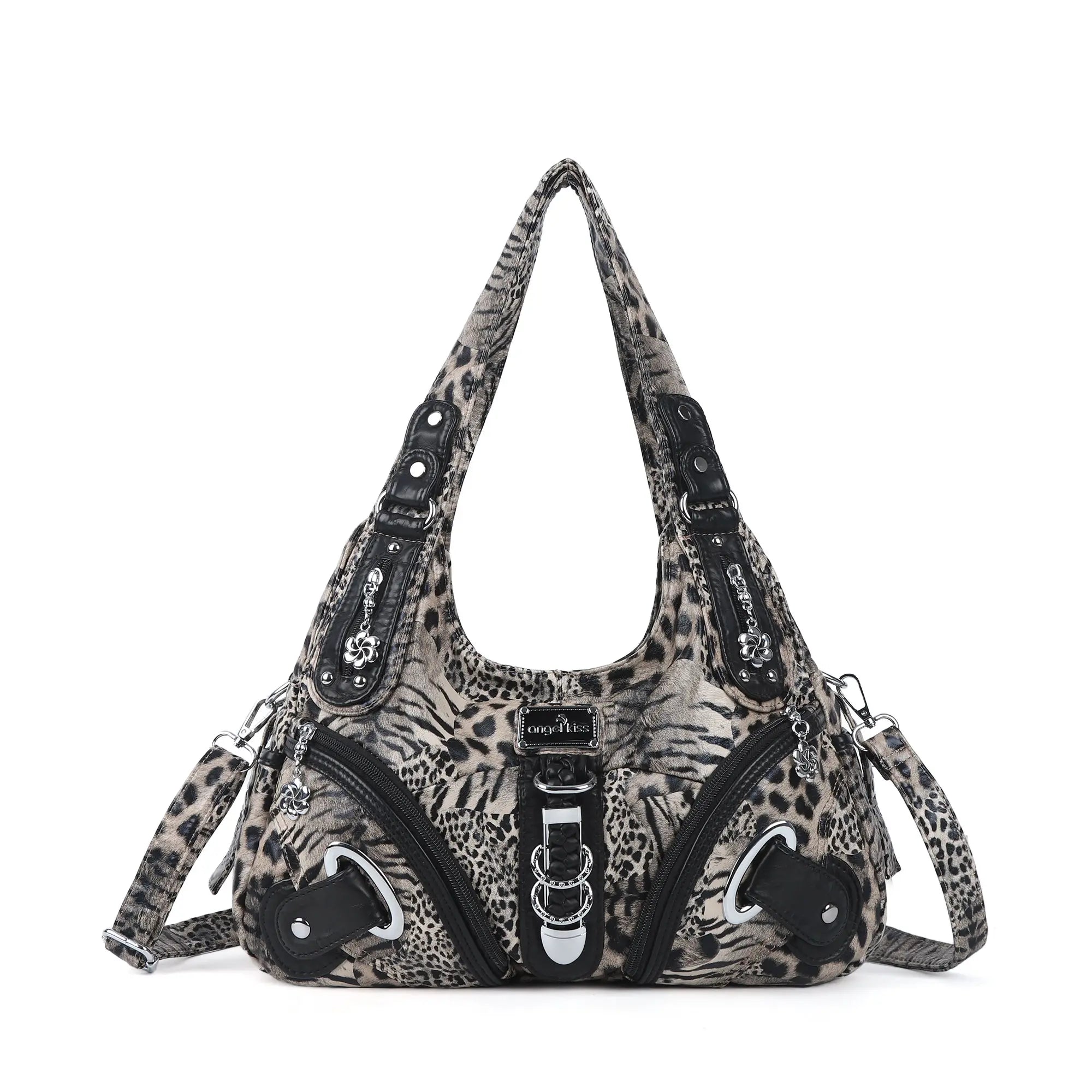 Large Capacity Multi-Functional Leopard Print Shoulder Bag
