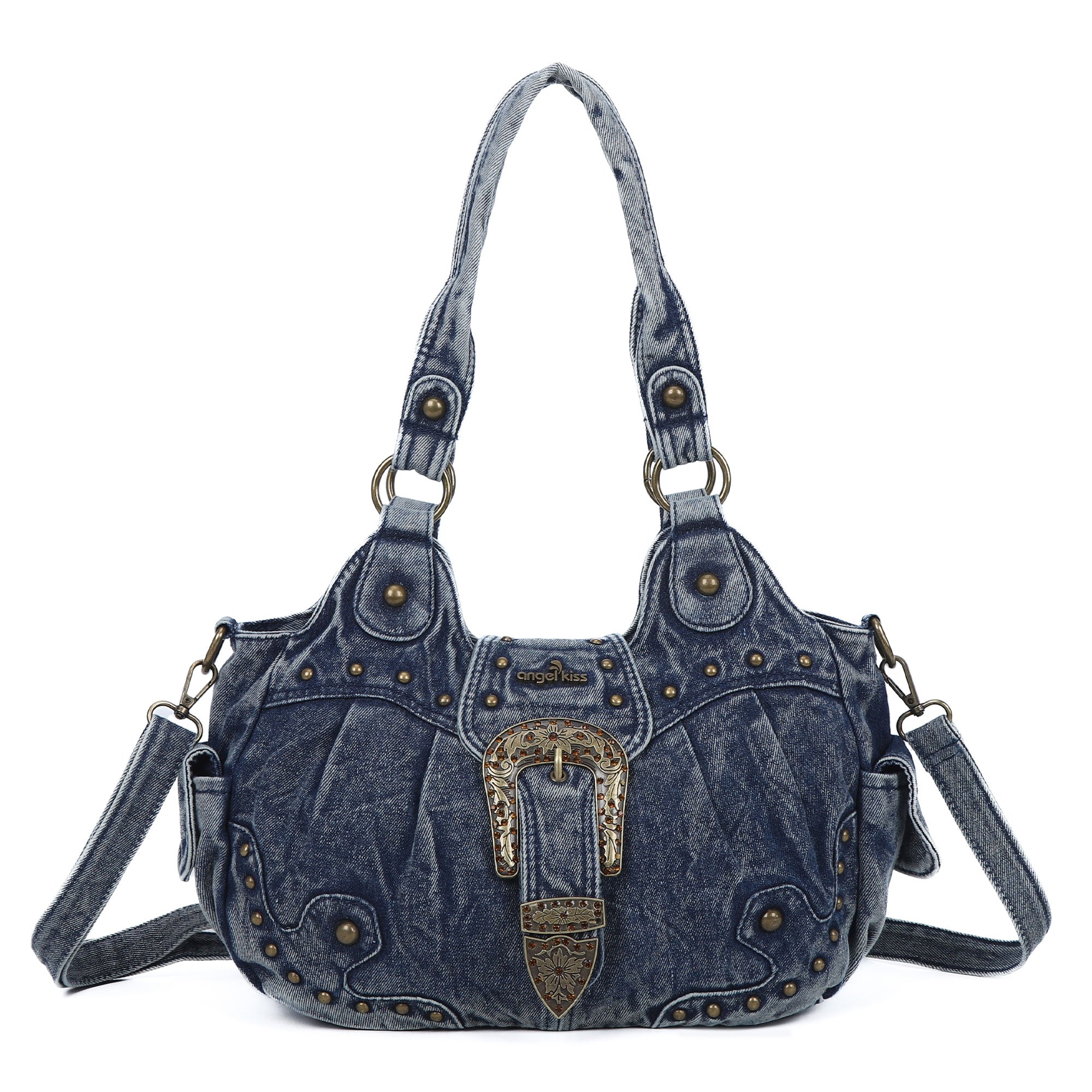 Everyday Hobo Shoulder Bag with Contrast Trim Details