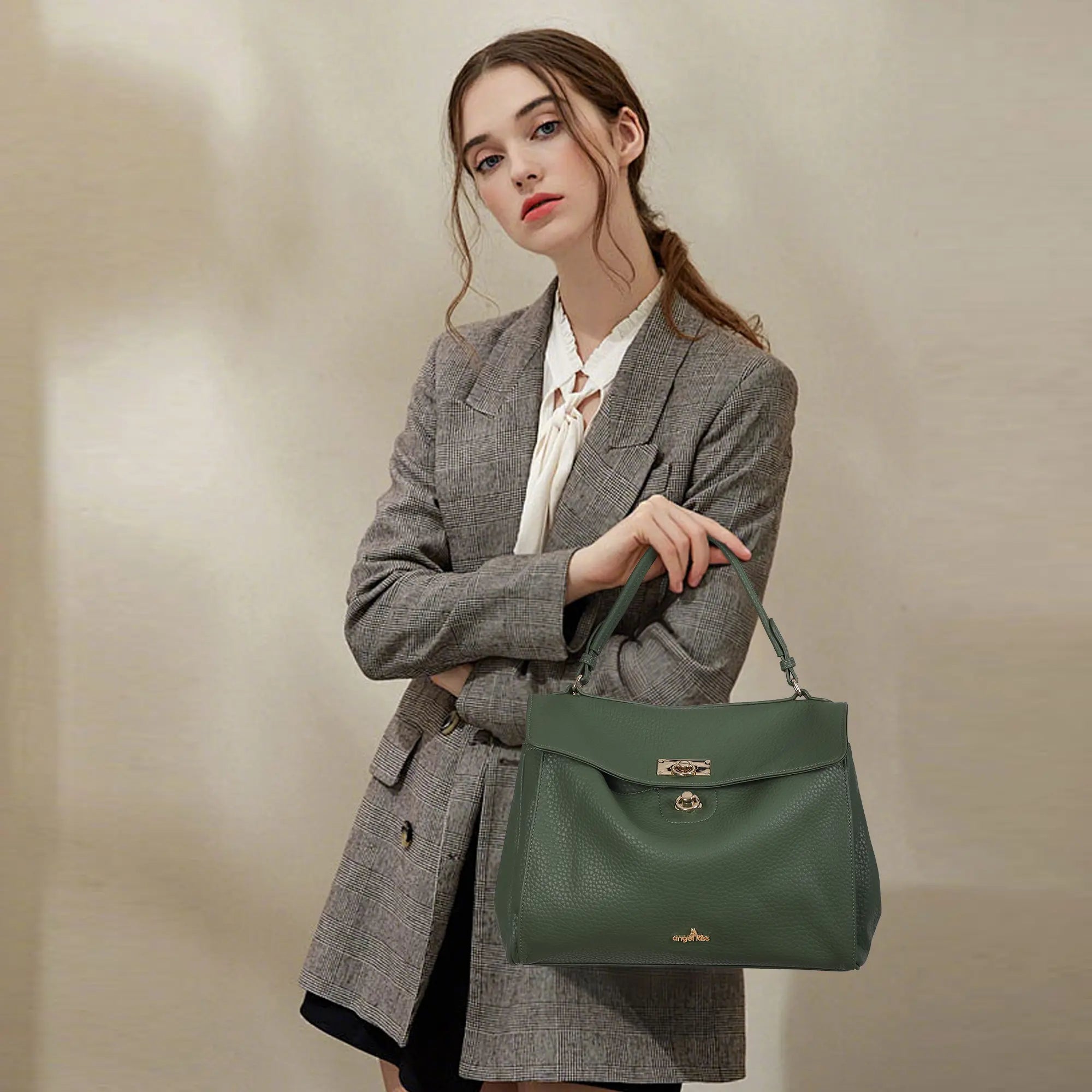 Angelkiss Elegant Urban Tote | Leather Shoulder Bag for Women