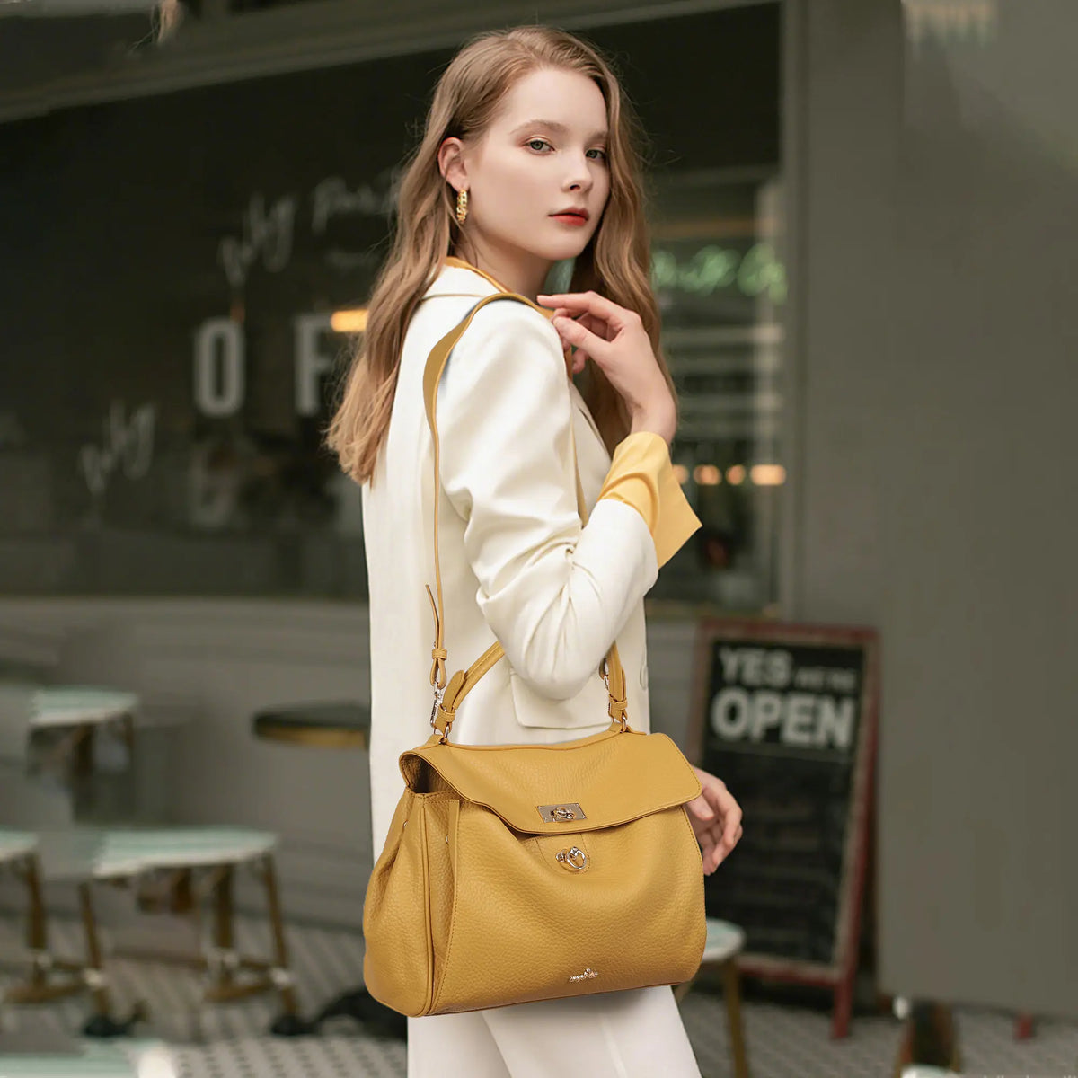 Angelkiss Elegant Urban Tote | Leather Shoulder Bag for Women