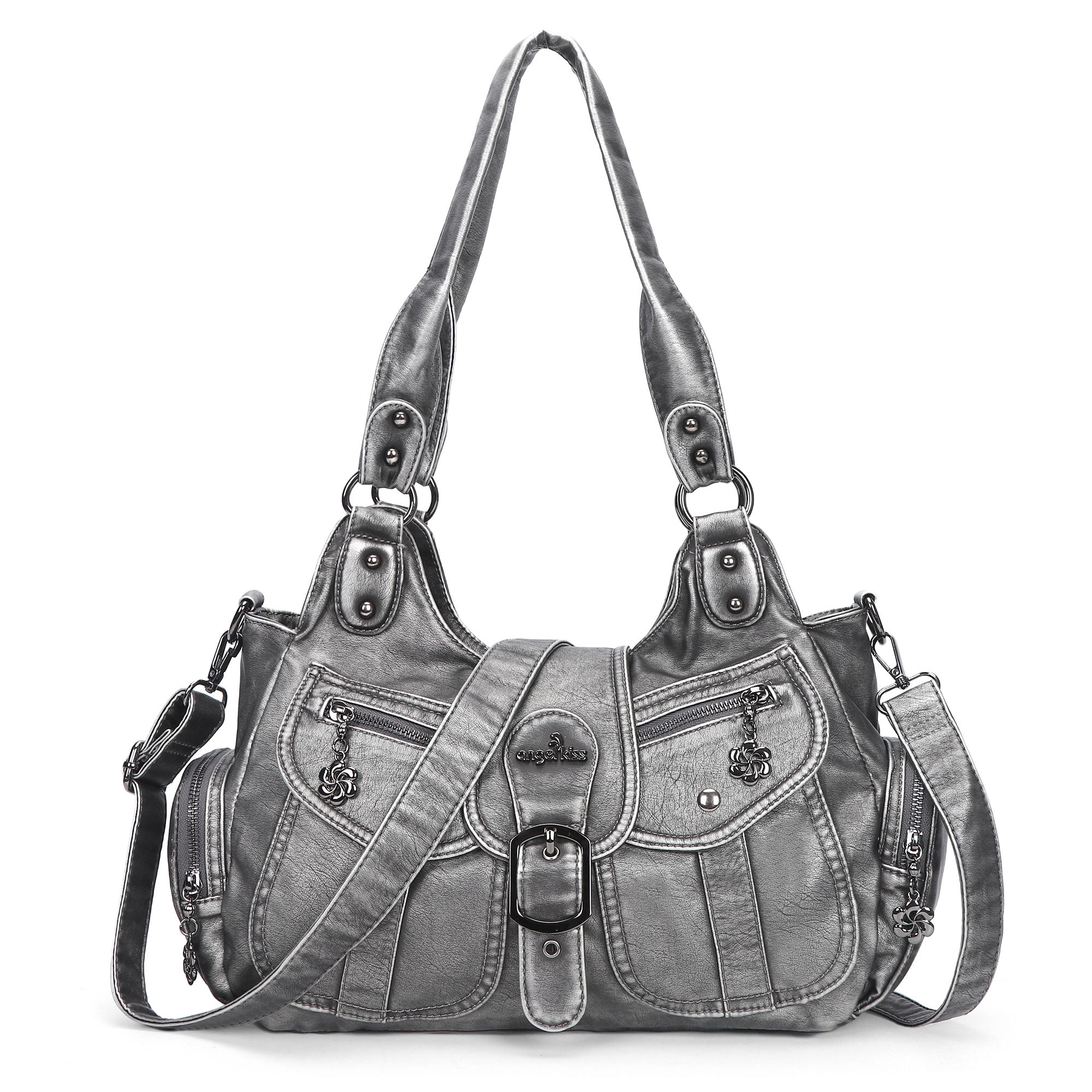 Women's Retro Fashion Multi-compartment Large Capacity Hobo Bag