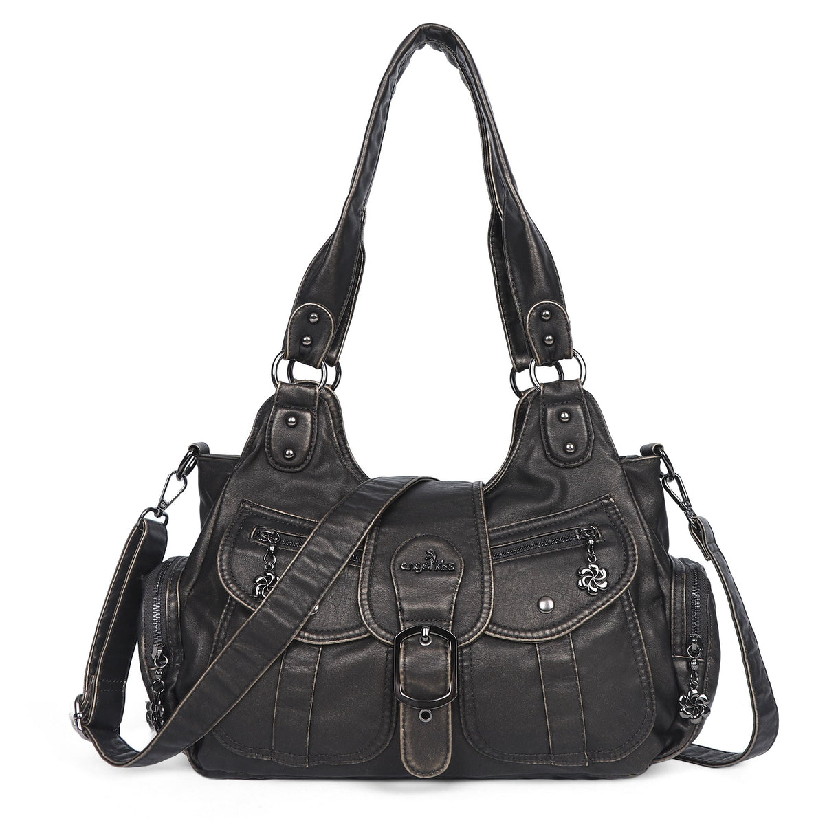Women's Retro Fashion Multi-compartment Large Capacity Hobo Bag