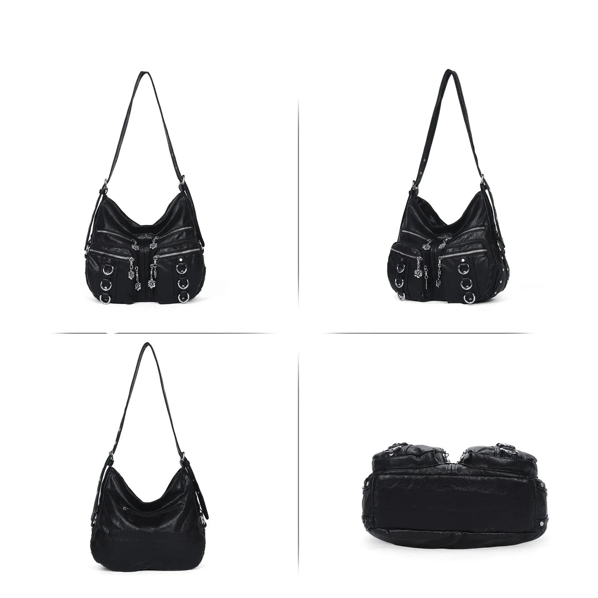 Vintage Wash Multi-functional Tote & Crossbody Bag – Stylish Daily Use