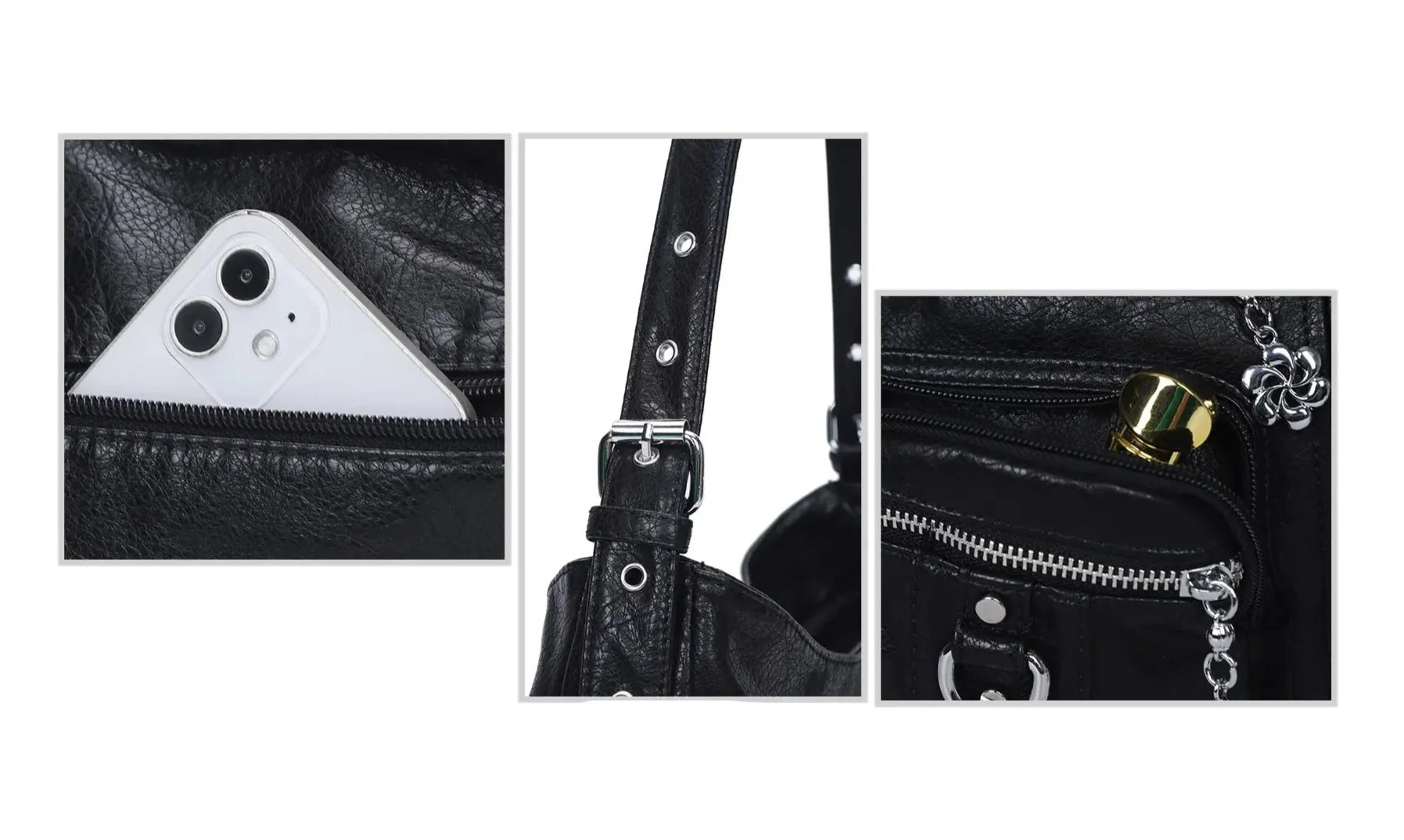 Vintage Wash Multi-functional Tote & Crossbody Bag – Stylish Daily Use