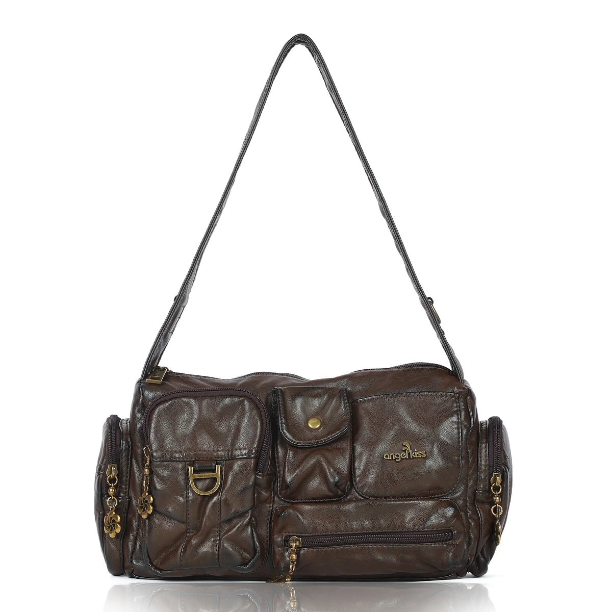 Utility Multi-Pocket Satchel Shoulder & Crossbody Bag