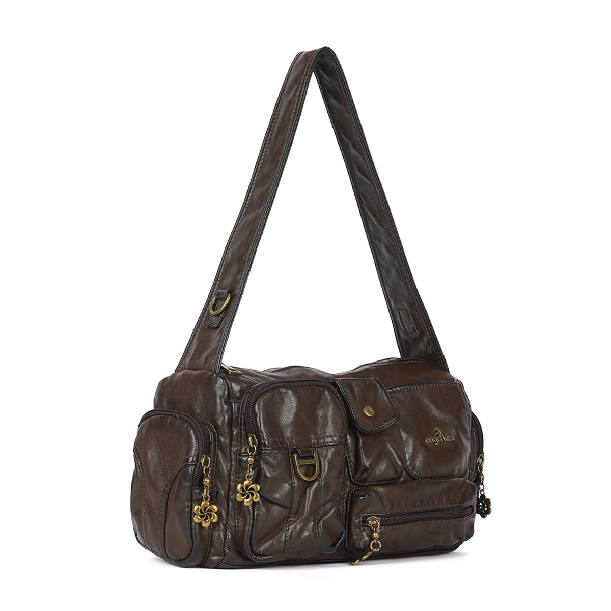 Utility Multi-Pocket Satchel Shoulder & Crossbody Bag