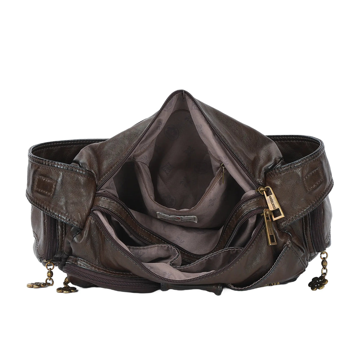 Utility Multi-Pocket Satchel Shoulder & Crossbody Bag
