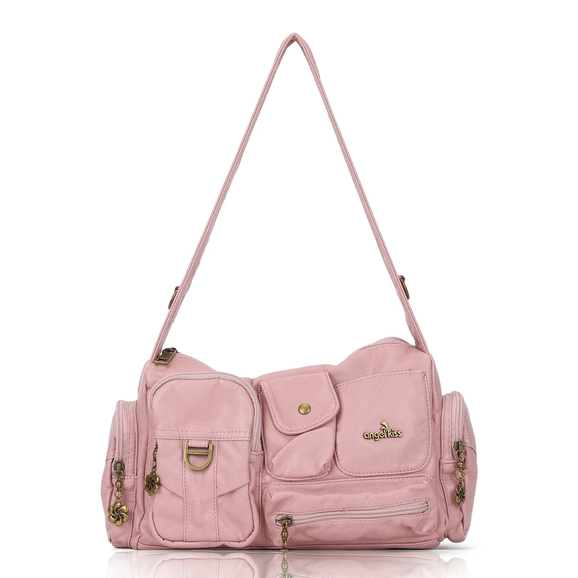 Utility Multi-Pocket Satchel Shoulder & Crossbody Bag