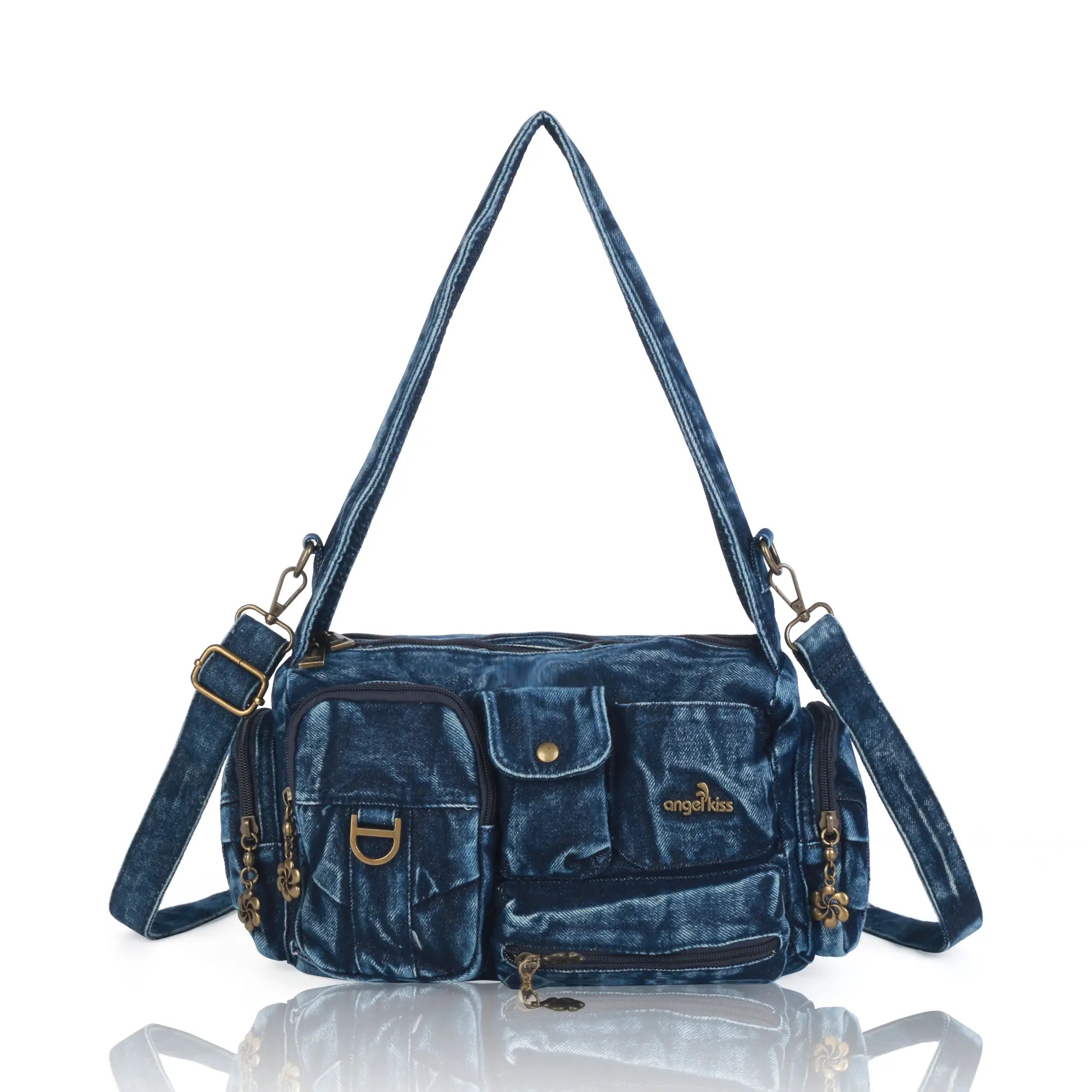 Utility Multi-Pocket Satchel Shoulder & Crossbody Bag