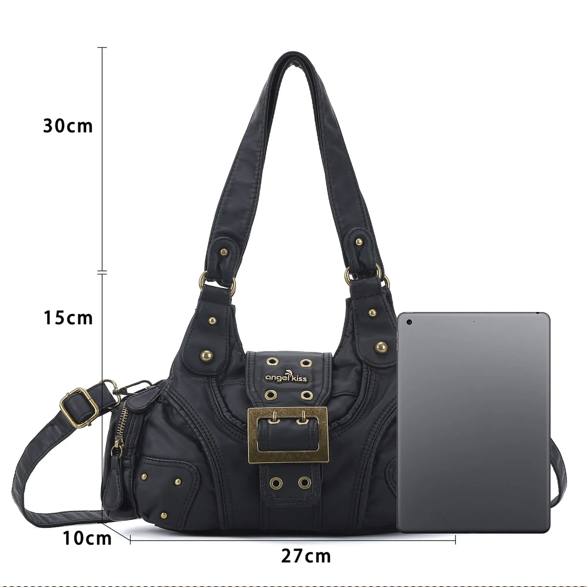Retro Trend Patchwork Leopard Print Vegan Leather Shoulder Tote Bag