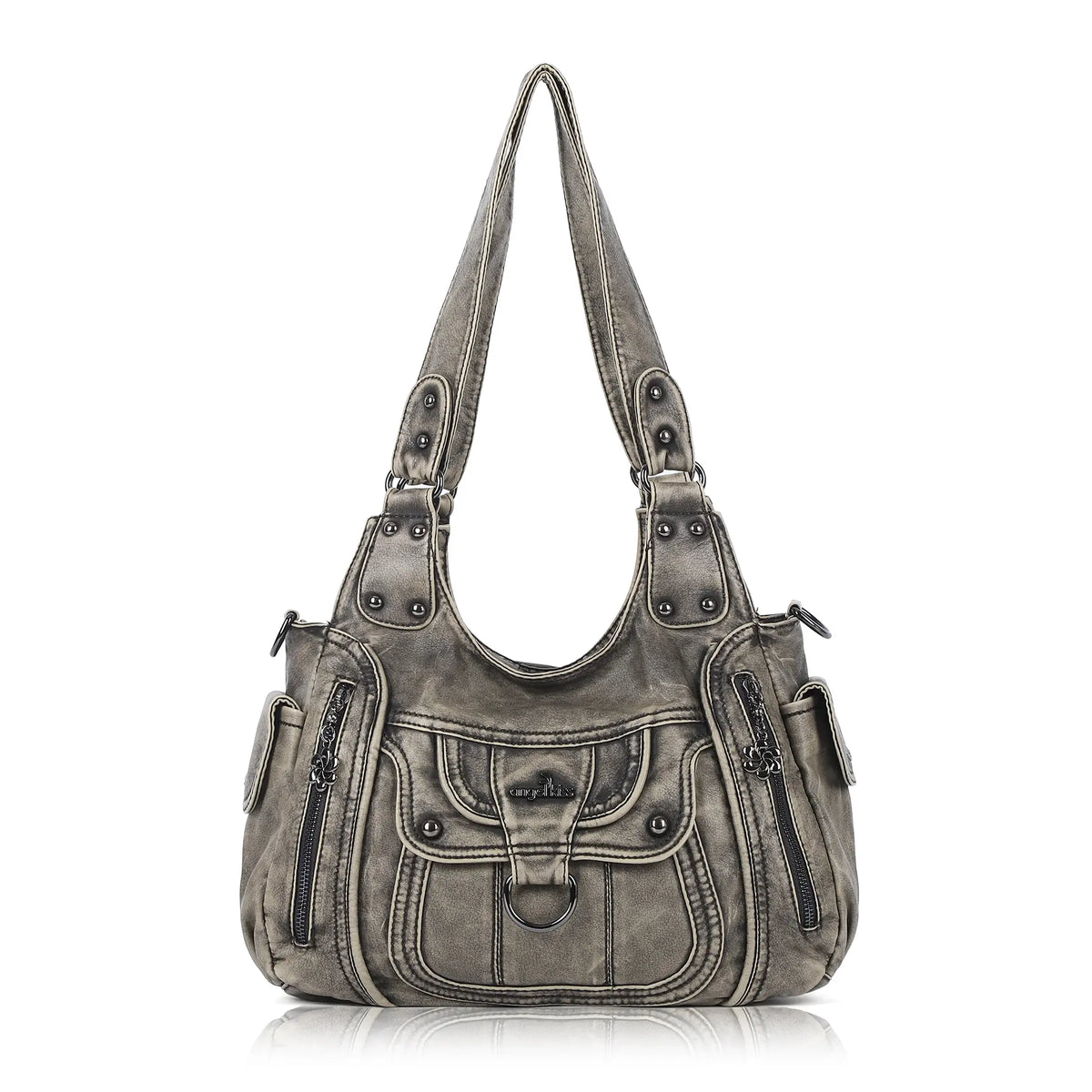 Vintage Slouchy Moto Shoulder Purse