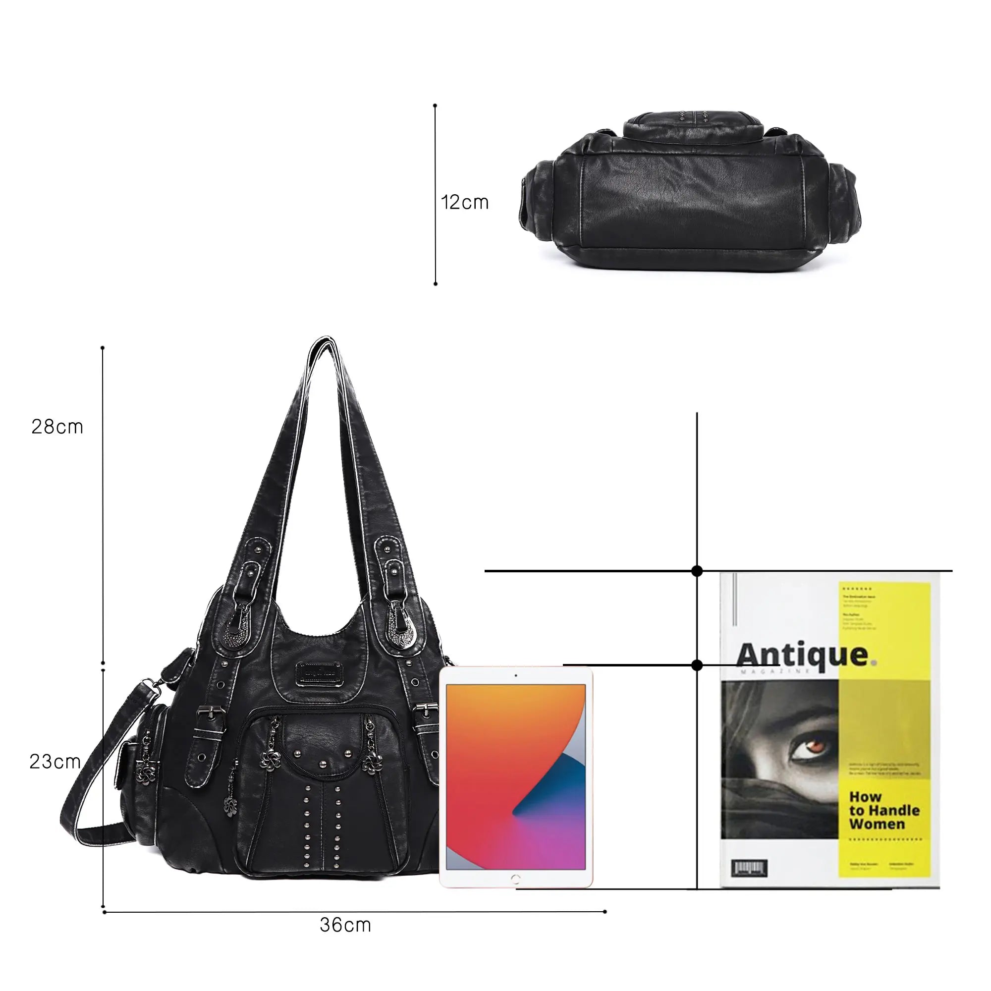 Vegan Leather Shoulder Bag · Tote & Crossbody · Soft yet Structured