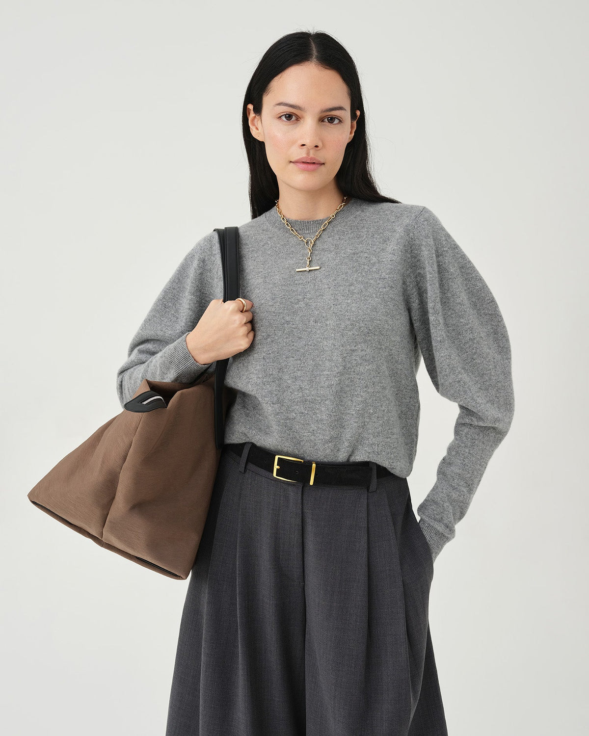 Essence City Tote Large Mink Trench