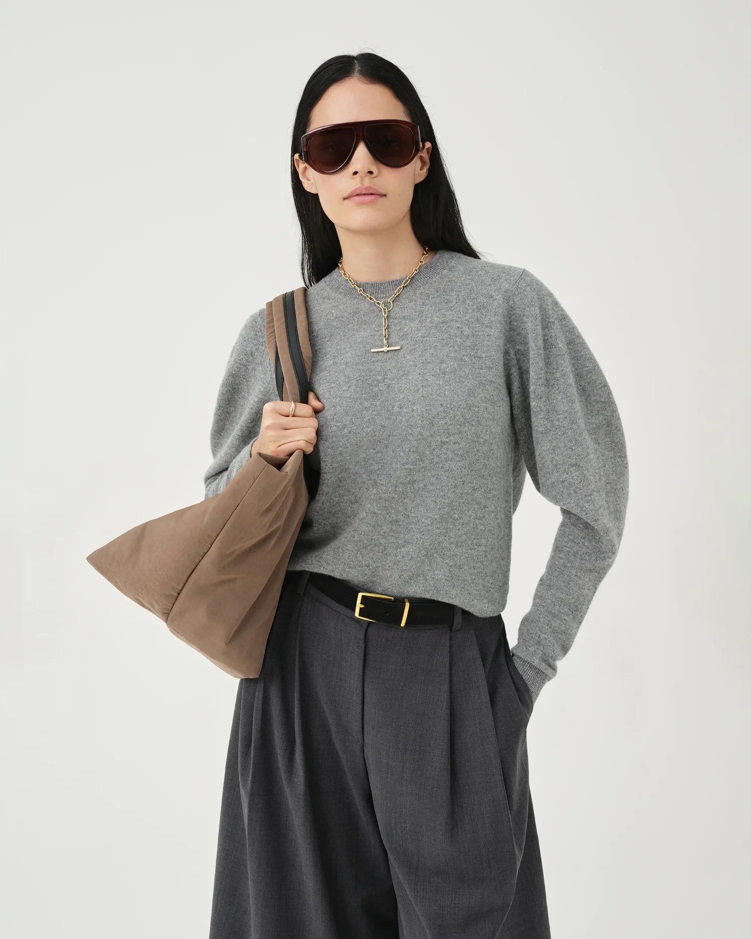 Essence Tote Medium Mink Trench