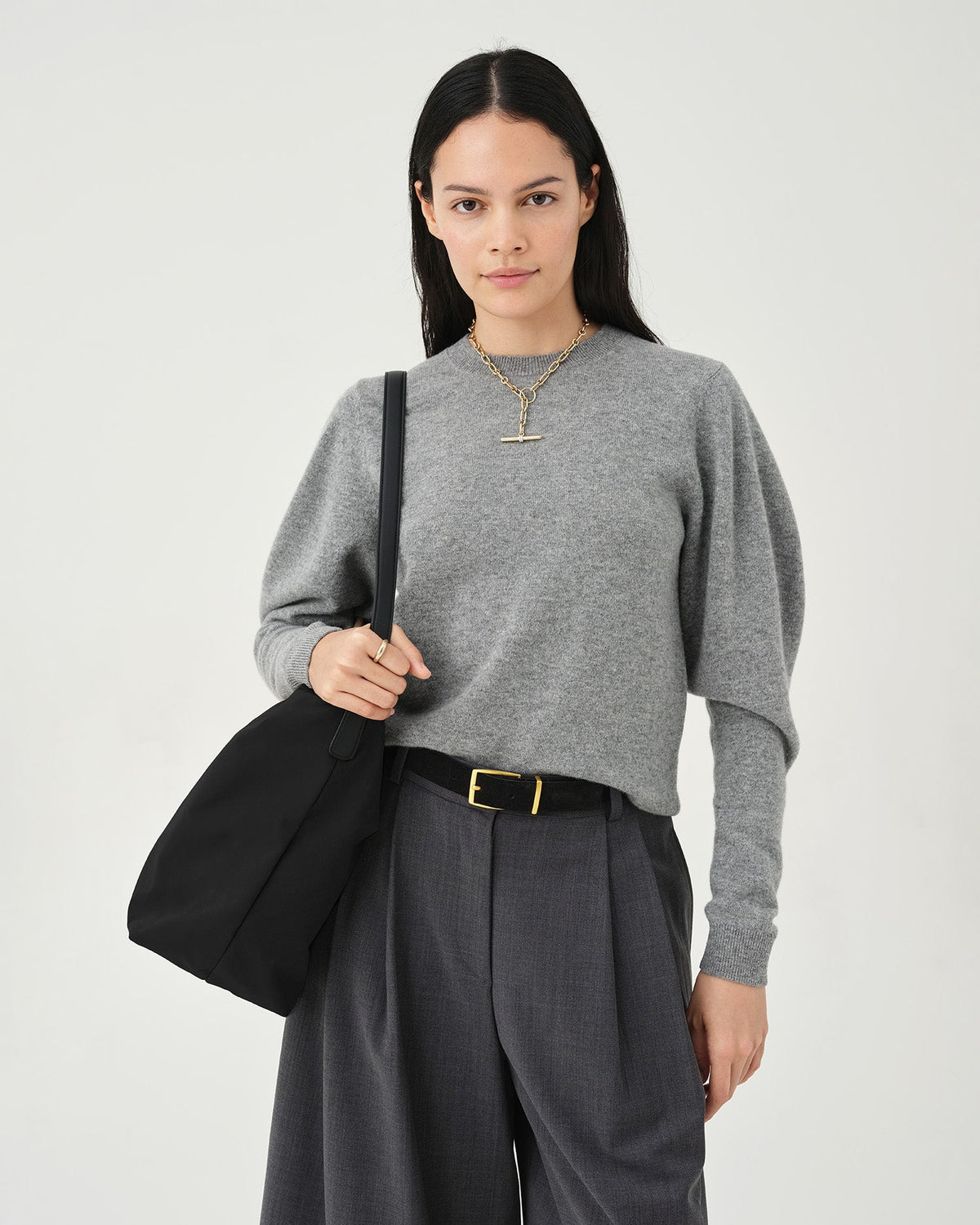 Essence Vertical Tote Black Trench